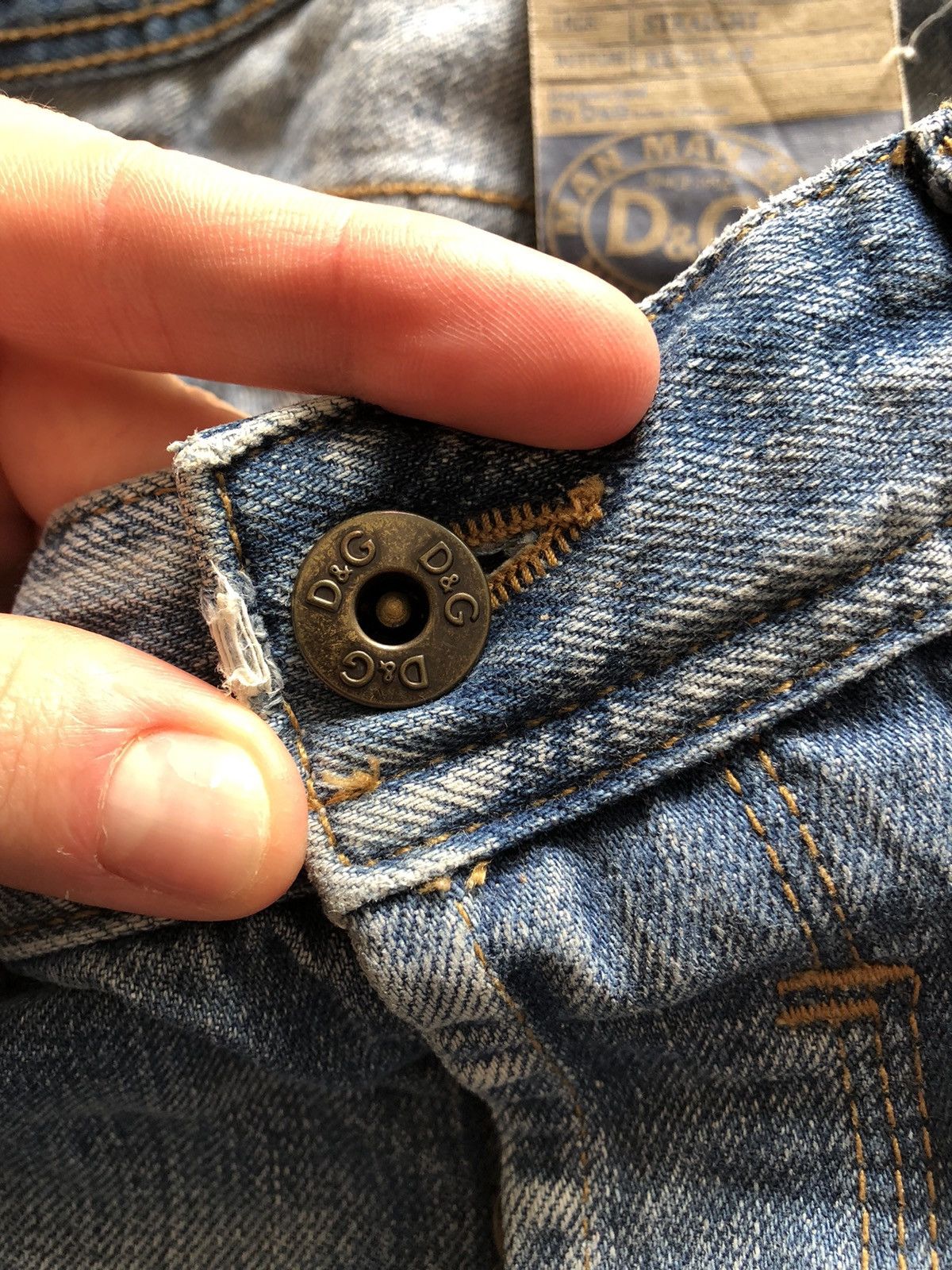 Dolce & Gabbana × Vintage DOLCE & GABBANA VINTAGE LIGHT DENIM JEANS Size US 32 / EU 48 - 4 Thumbnail