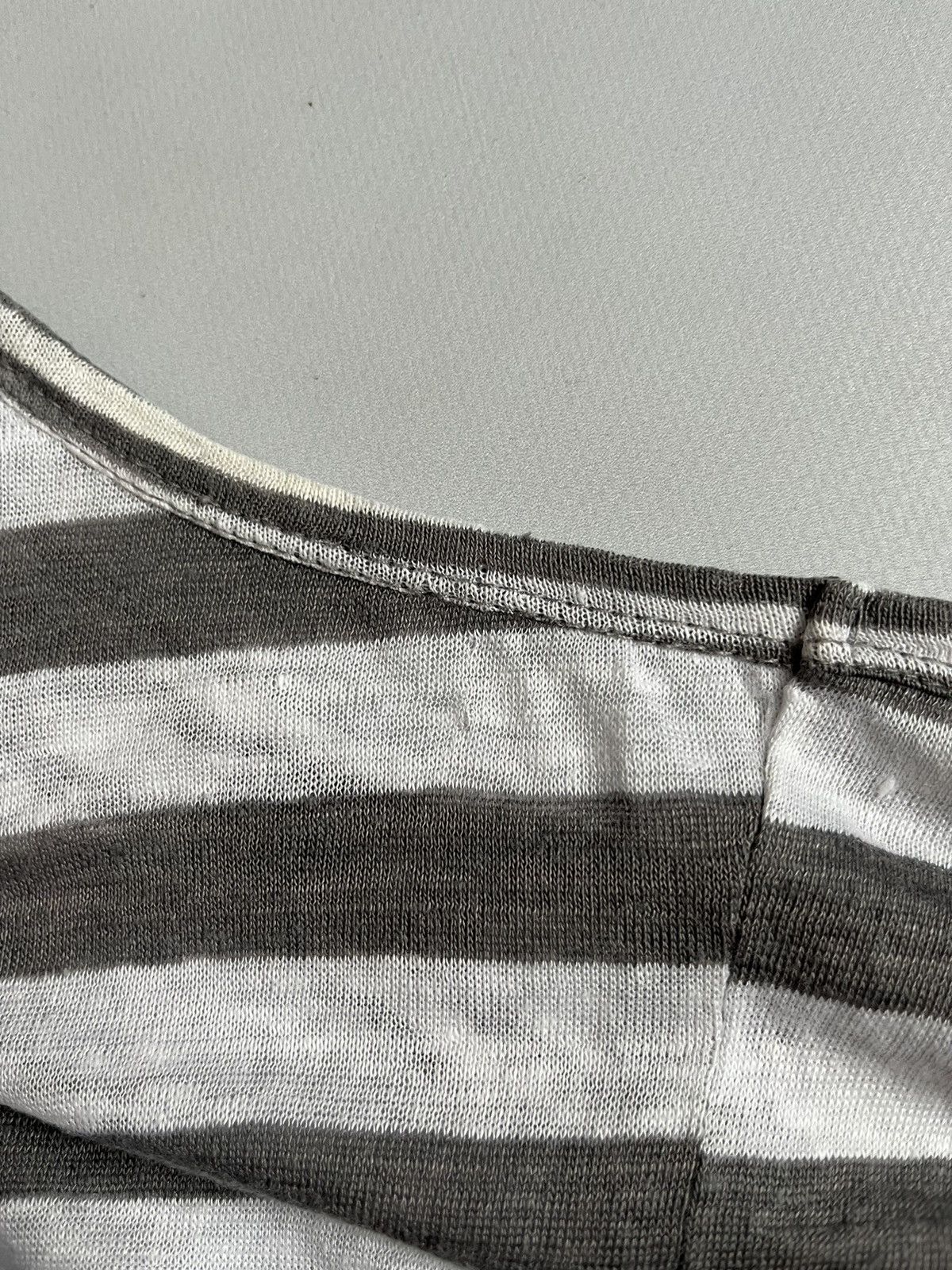 Rundholz RUNDHOLZ Black Label Striped Asymmetrical Grey Tank Top Size S / US 4 / IT 40 - 16 Thumbnail