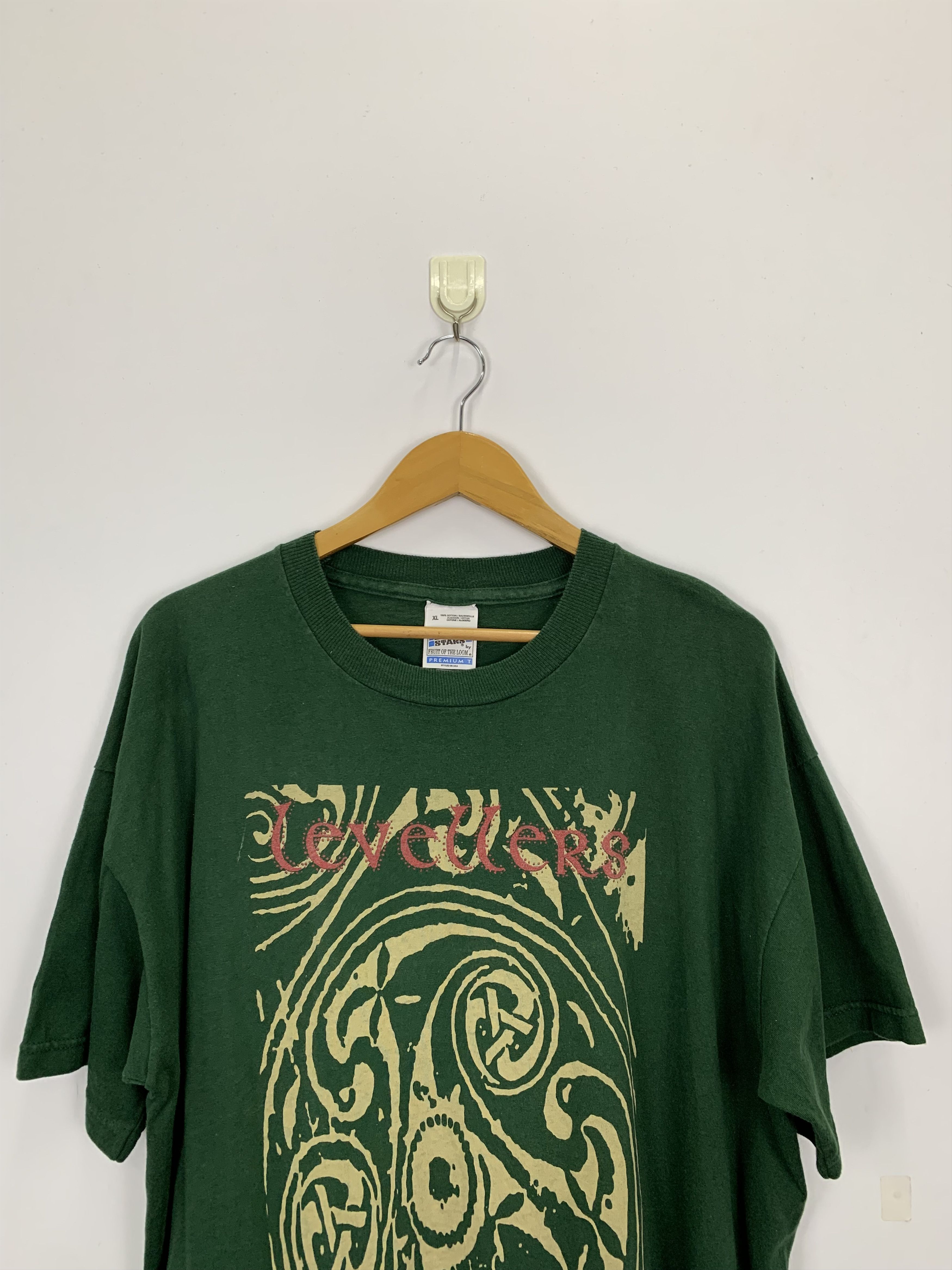 Band Tees × Vintage Vintage 90s Levellers Band T Shirt TA0182 Size US XL / EU 56 / 4 - 2 Thumbnail
