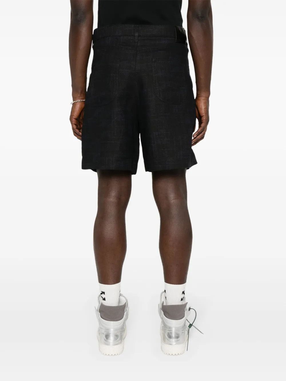 Off-White o1y1225 Logo Short in Midnight Blue Size 27" / US 4 / IT 40 - 3 Thumbnail