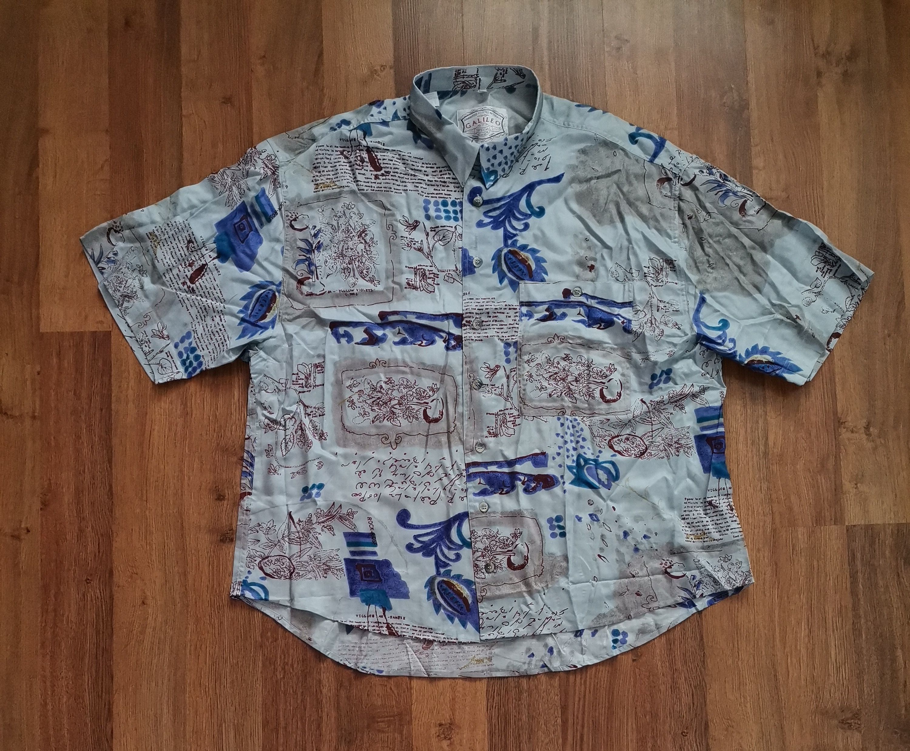 Vintage Vintage Galileo Abstract Shirt Size US XXL / EU 58 / 5 - 1 Thumbnail
