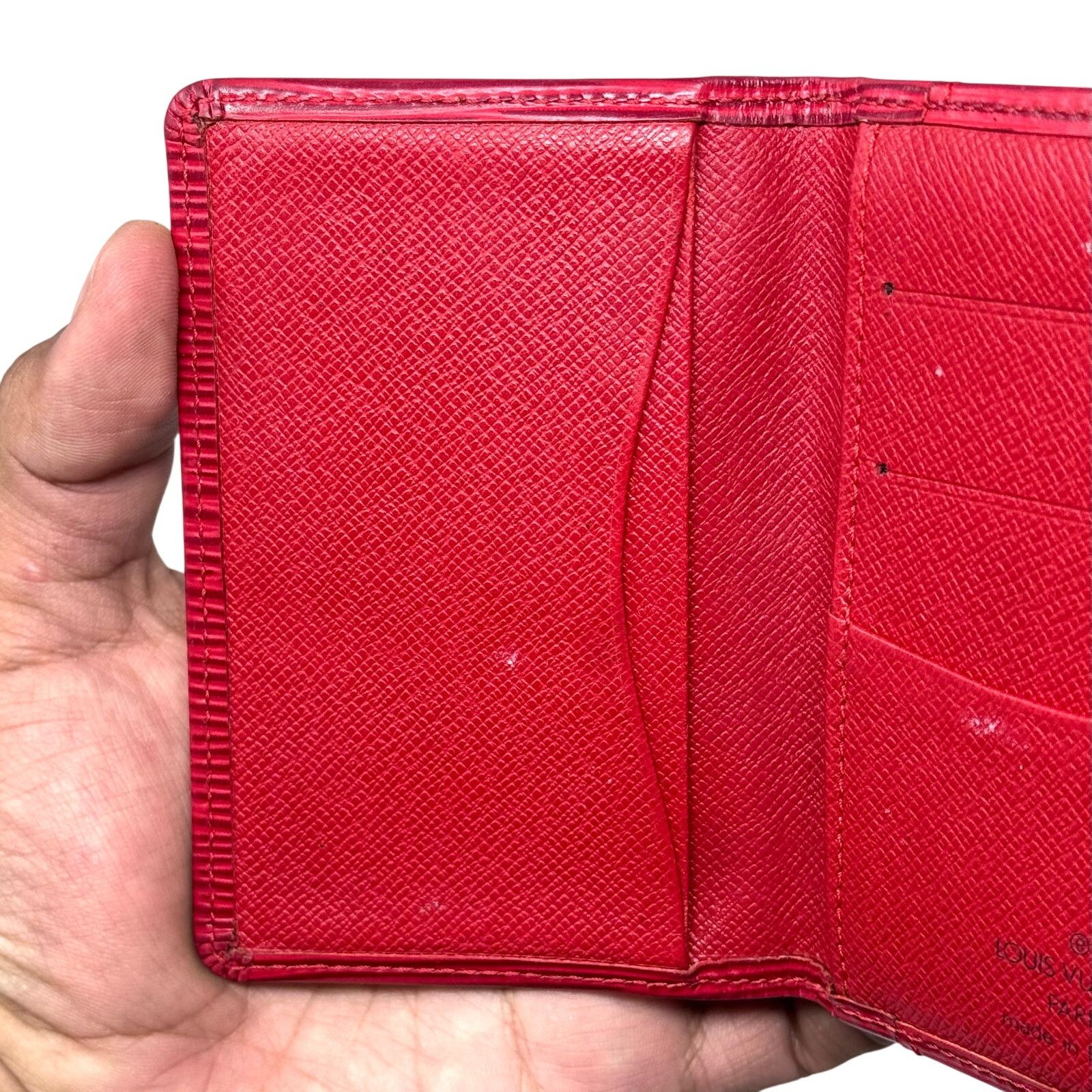 Louis Vuitton Louis Vuitton Red Pocket Organizer Size ONE SIZE - 8 Thumbnail