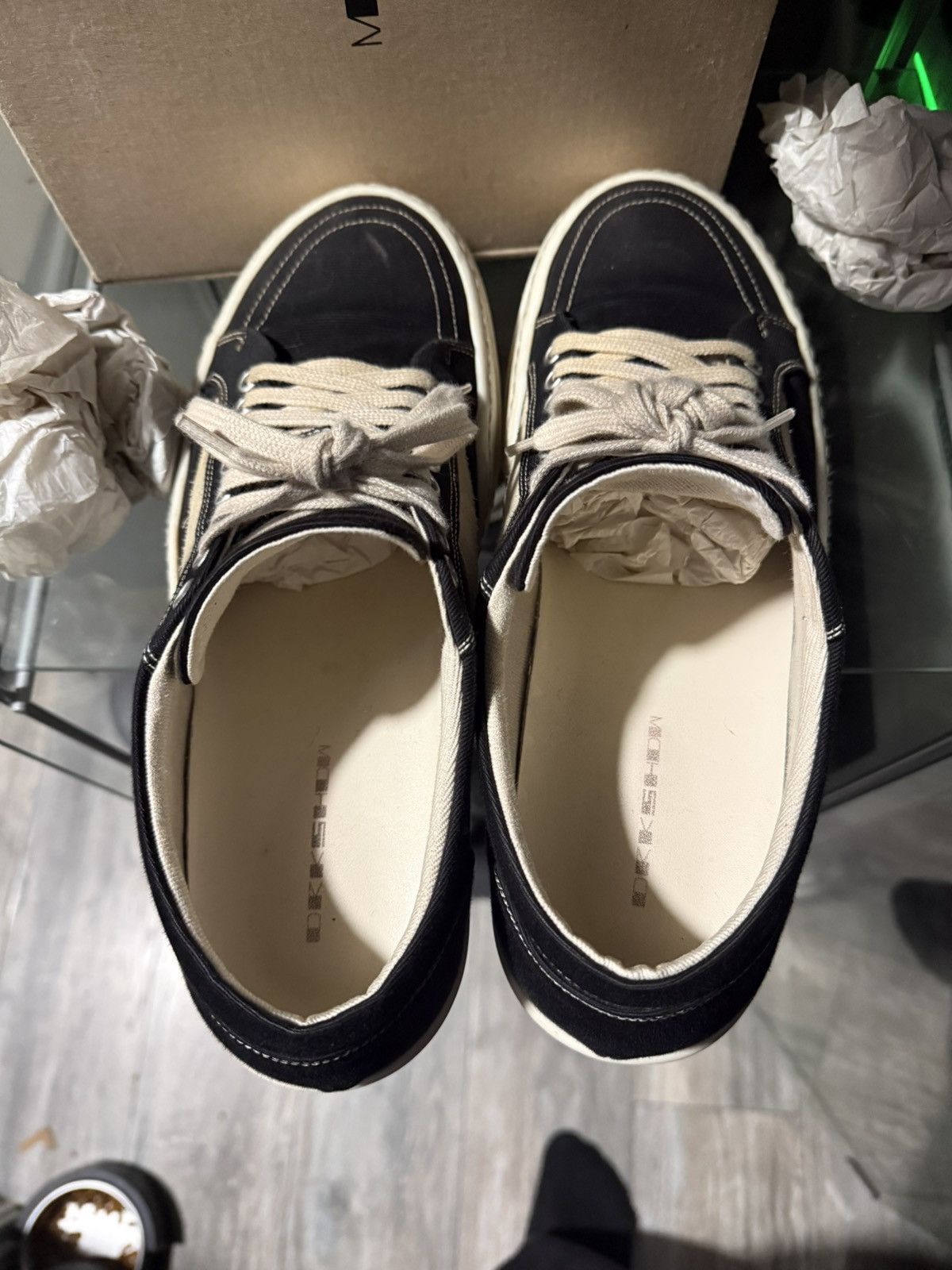 Rick Owens Rick Owens Drkshdw Vintage low top Size US 12 / EU 45 - 7 Thumbnail