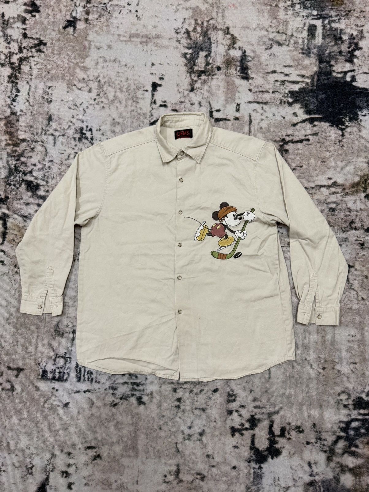 Cartoon Network × Disney × Vintage Vintage Disney Enterprise Khakis Button Up Shirt Size US M / EU 48-50 / 2 - 3 Thumbnail