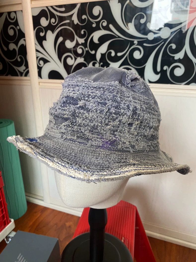 Kapital Kountry Classic Vintage Denim Fisherman Hat Size ONE SIZE - 1 Thumbnail