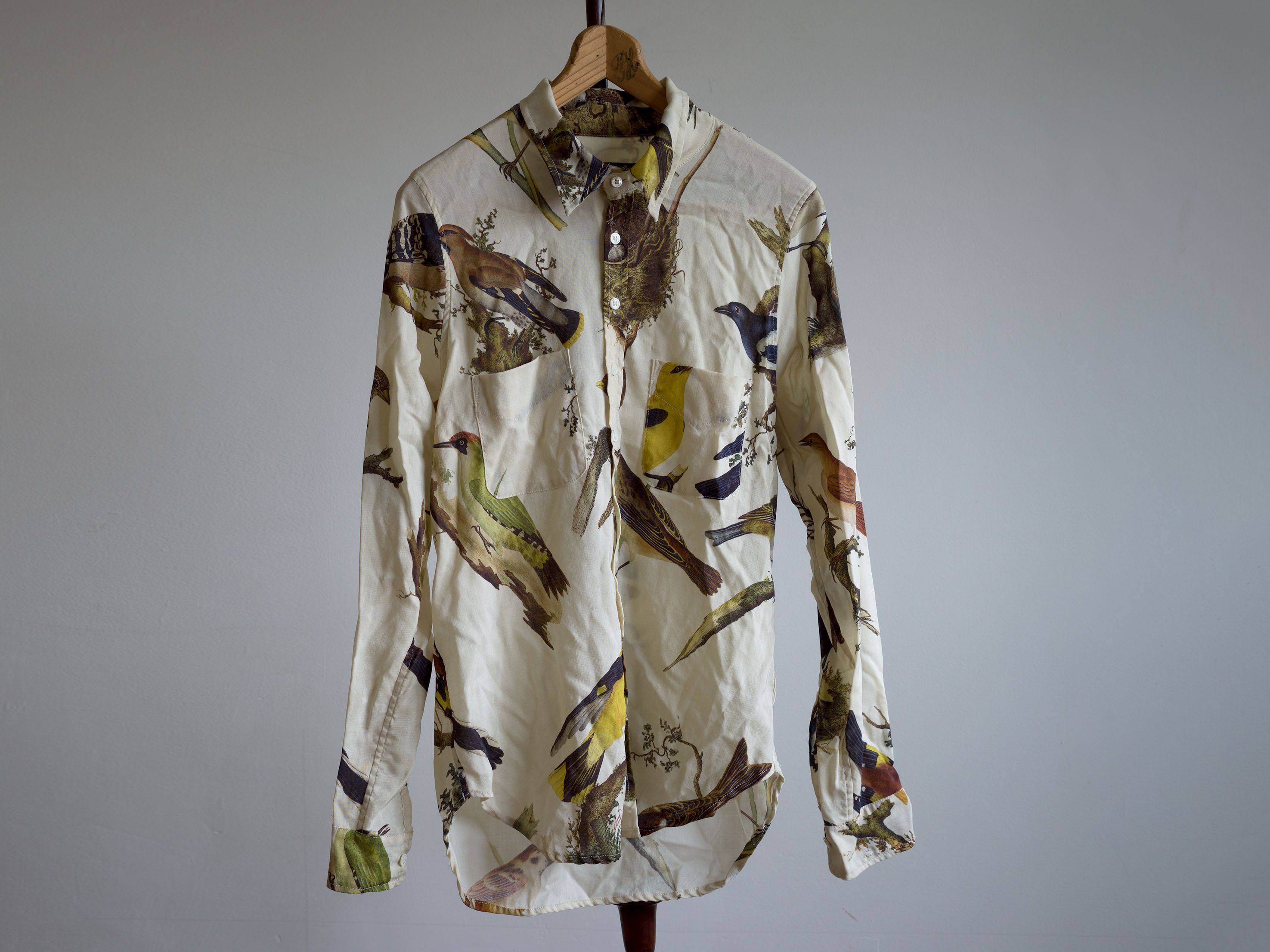 Paul Harnden Shoemakers AW2021 MEN'S SHIRT WOOL BIRDS PRINT Size US L / EU 52-54 / 3 - 2 Thumbnail
