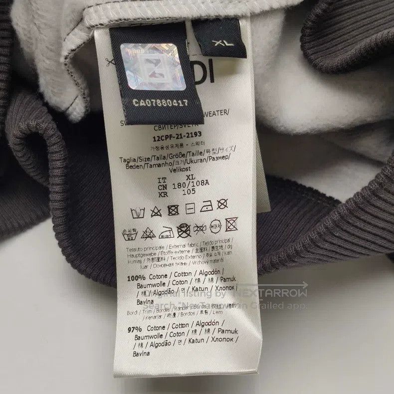 Fendi Fendi Cotton Double F Monogram Hooded Sweatshirt Size US XL / EU 56 / 4 - 8 Thumbnail