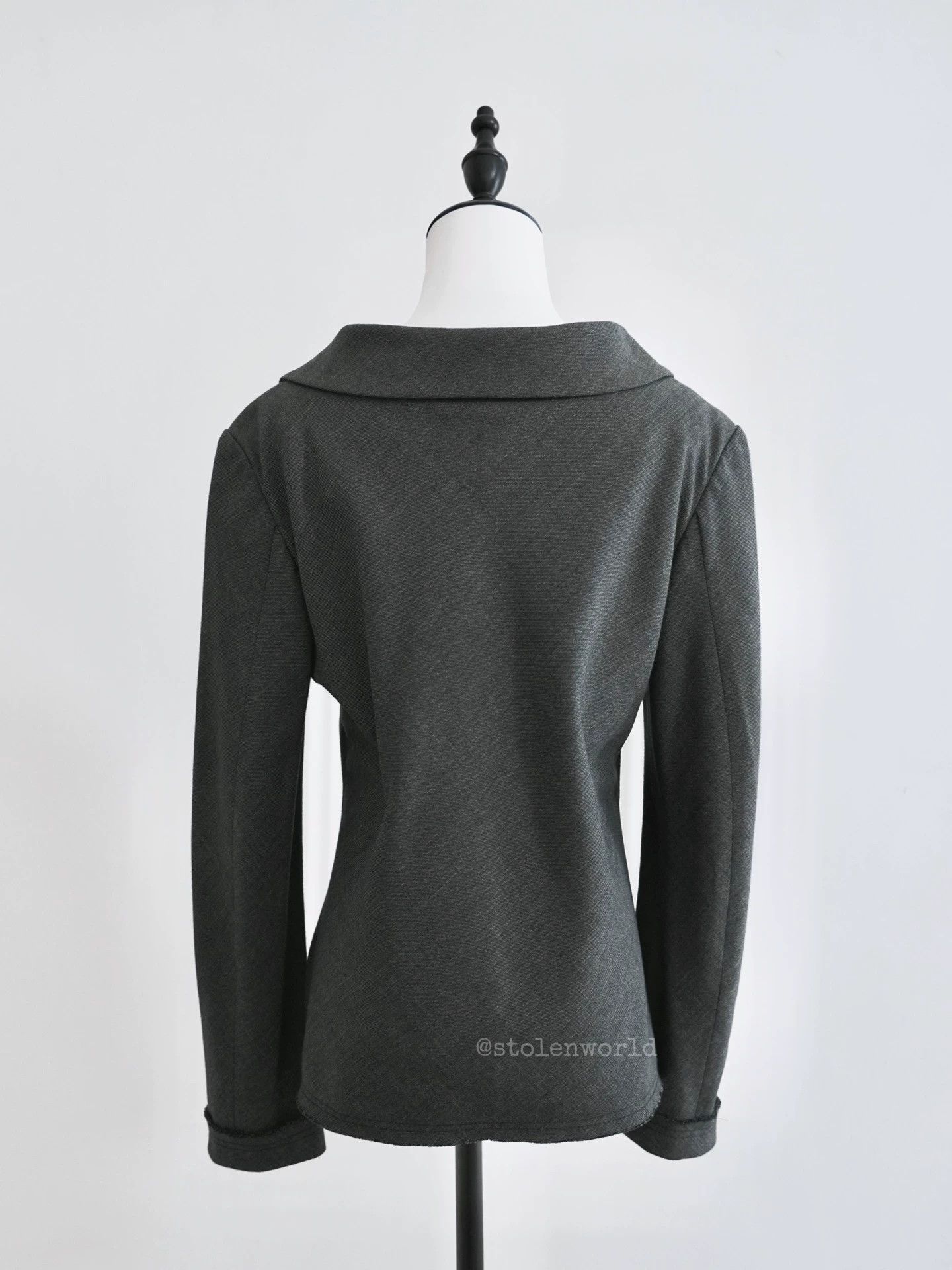 Yohji Yamamoto Yohji Yamamoto Noir Cotton-Linen-Wool Suit Jacket Size S / US 4 / IT 40 - 5 Thumbnail