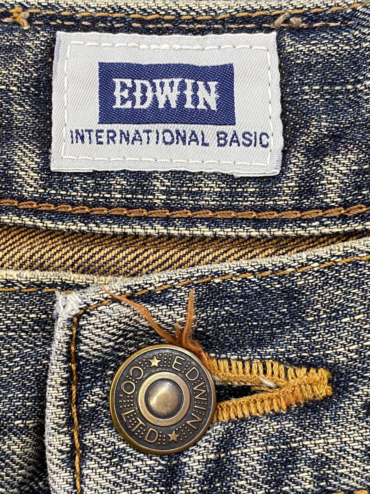 Edwin Edwin 405 Faded Blue Wash Style Loose Jeans Size US 30 / EU 46 - 11 Thumbnail