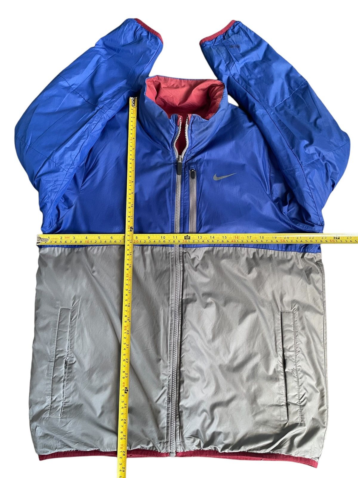 Hypebeast Vintage Y2K Nike Streetwear Reversible Light Puffer Jacket Size US M / EU 48-50 / 2 - 19 Thumbnail