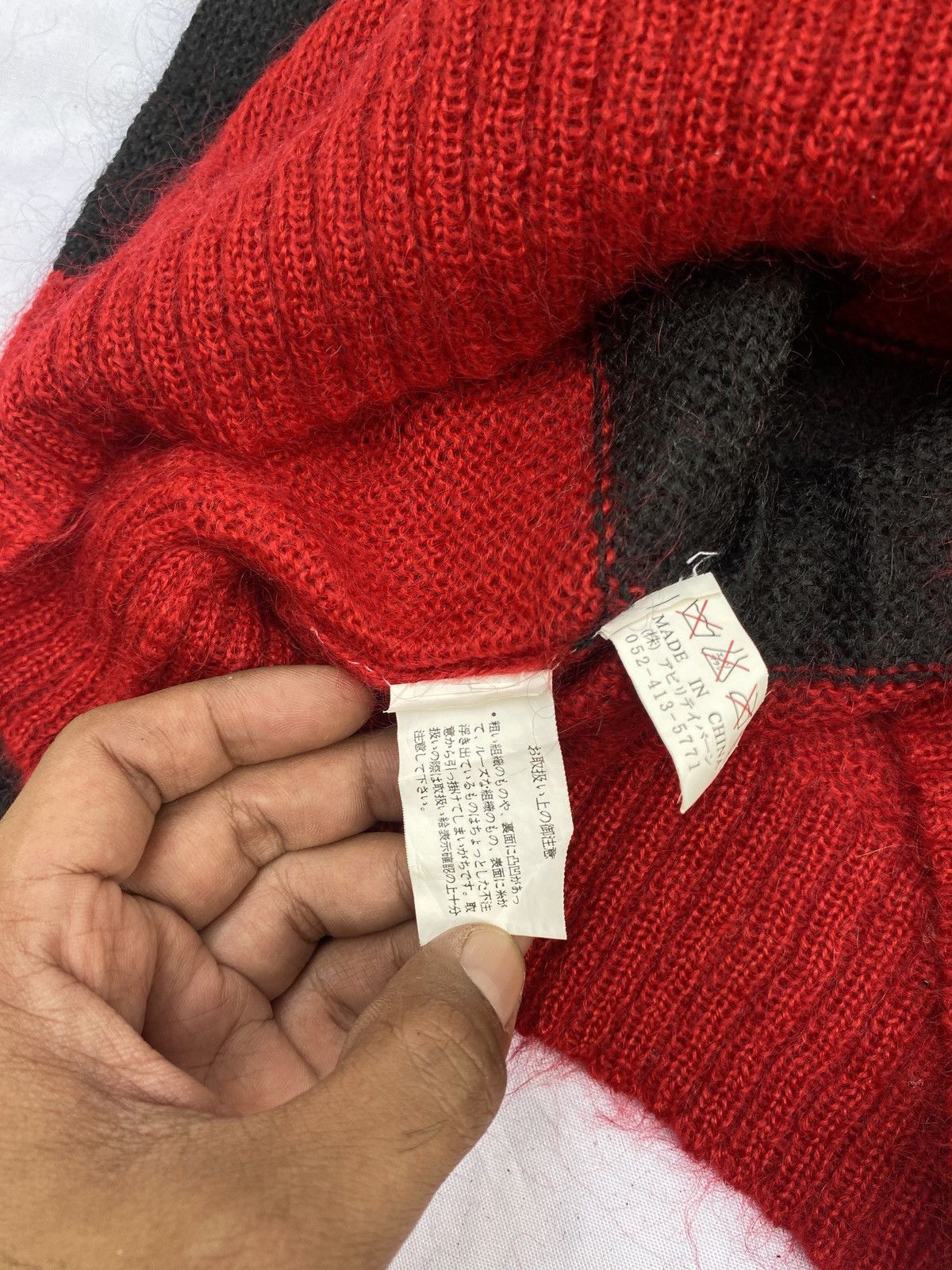 Acne Studios × Beauty Beast × Marni Bullet Noise Mohair Grunge Striped Knit Number Nine Style Size US M / EU 48-50 / 2 - 7 Thumbnail