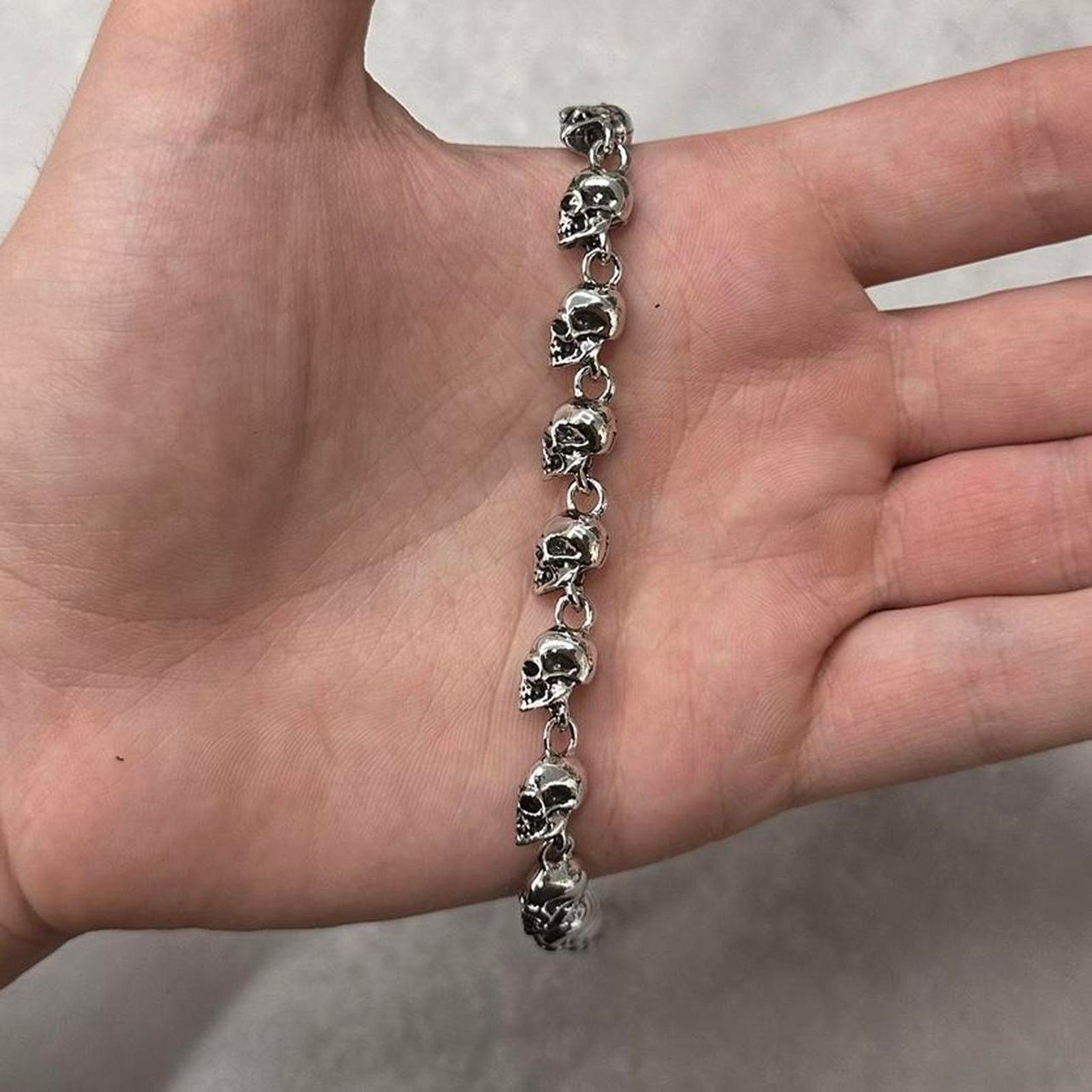 Other Vintage style chrome skull rockstar Size ONE SIZE - 3 Thumbnail