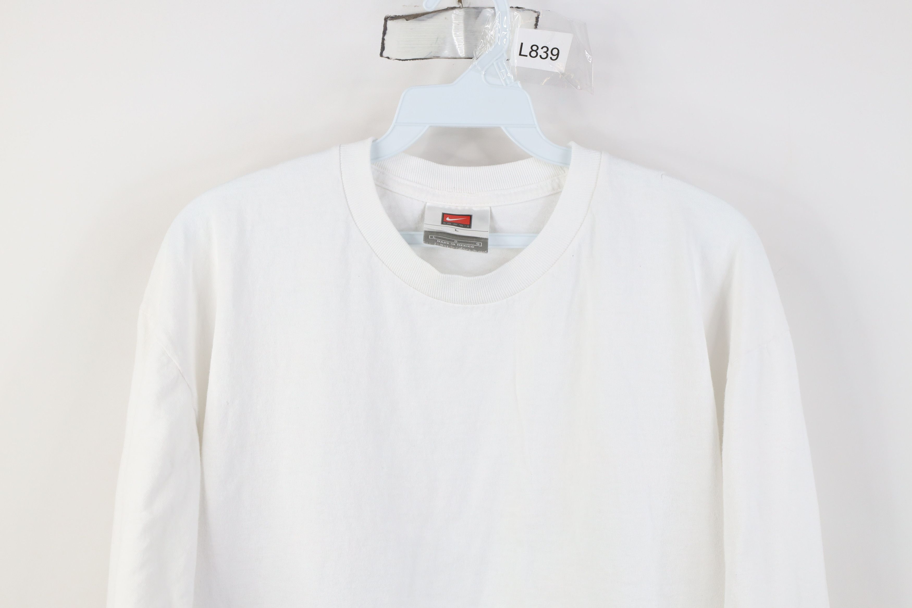 Nike Vintage Y2K Nike Scott Mini Swoosh Long Sleeve T-Shirt White Size US L / EU 52-54 / 3 - 2 Thumbnail
