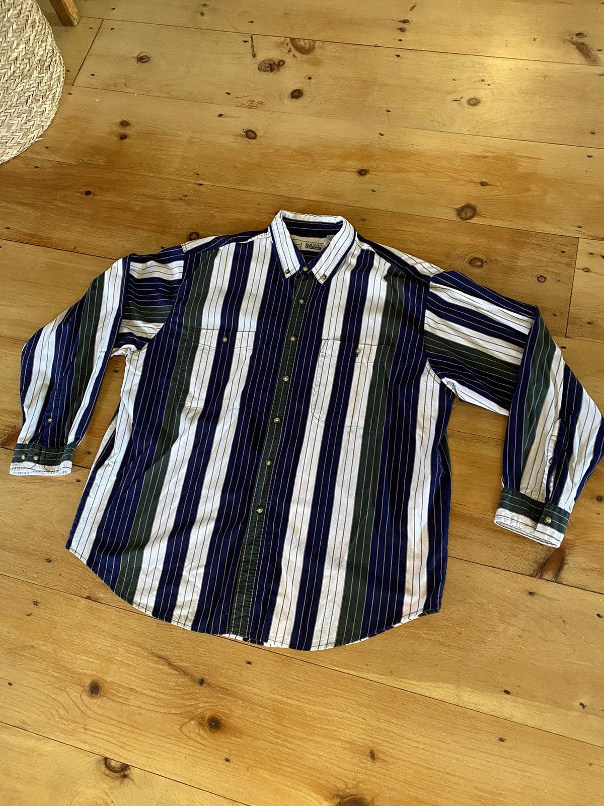 Basic Editions Vintage pinstripe button up XXL Size US XXL / EU 58 / 5 - 3 Thumbnail