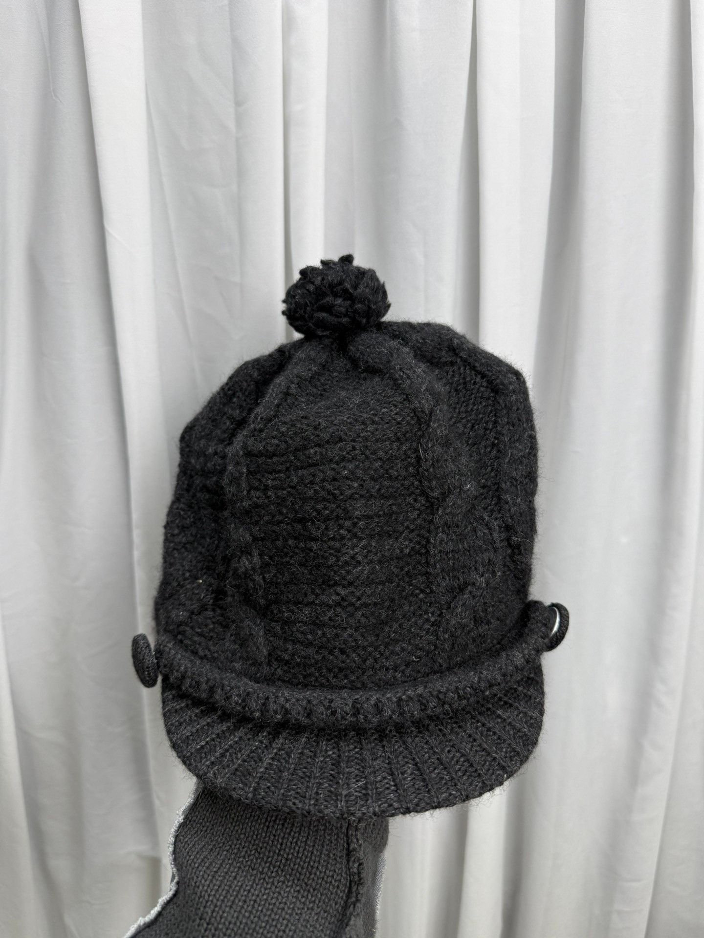 Other Yohji Yamamoto Y's Wool Knit Hat Size ONE SIZE - 1 Thumbnail