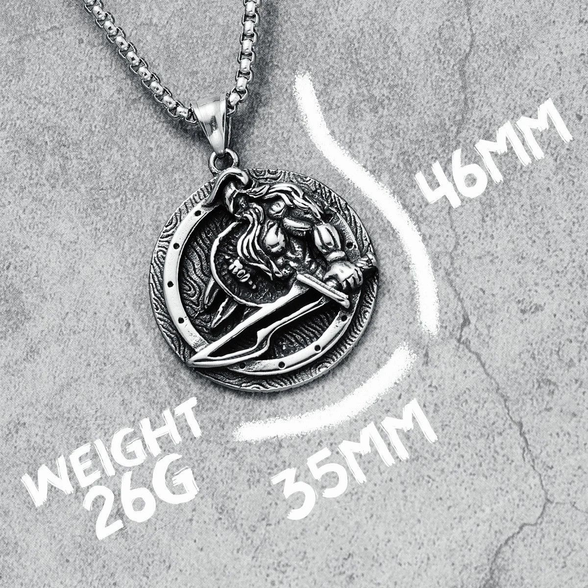 Other Viking Warrior Pendant Accessories Necklace Gifts Size ONE SIZE - 6 Thumbnail
