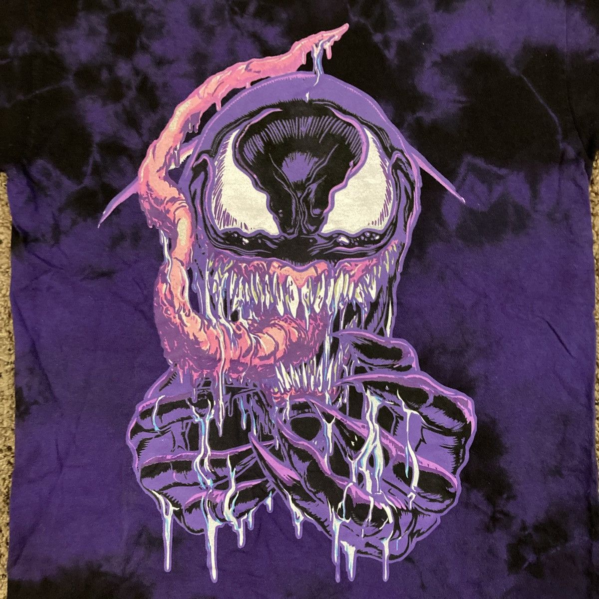 Marvel Comics Marvel Purple Tie Dye Venom Shirt Size US S / EU 44-46 / 1 - 3 Thumbnail