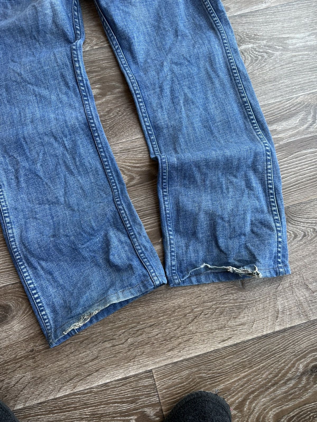 Diesel 🔥 Diesel Bonsky Washed Blue Distressed Oversized Jeans Pants Size US 30 / EU 46 - 5 Thumbnail