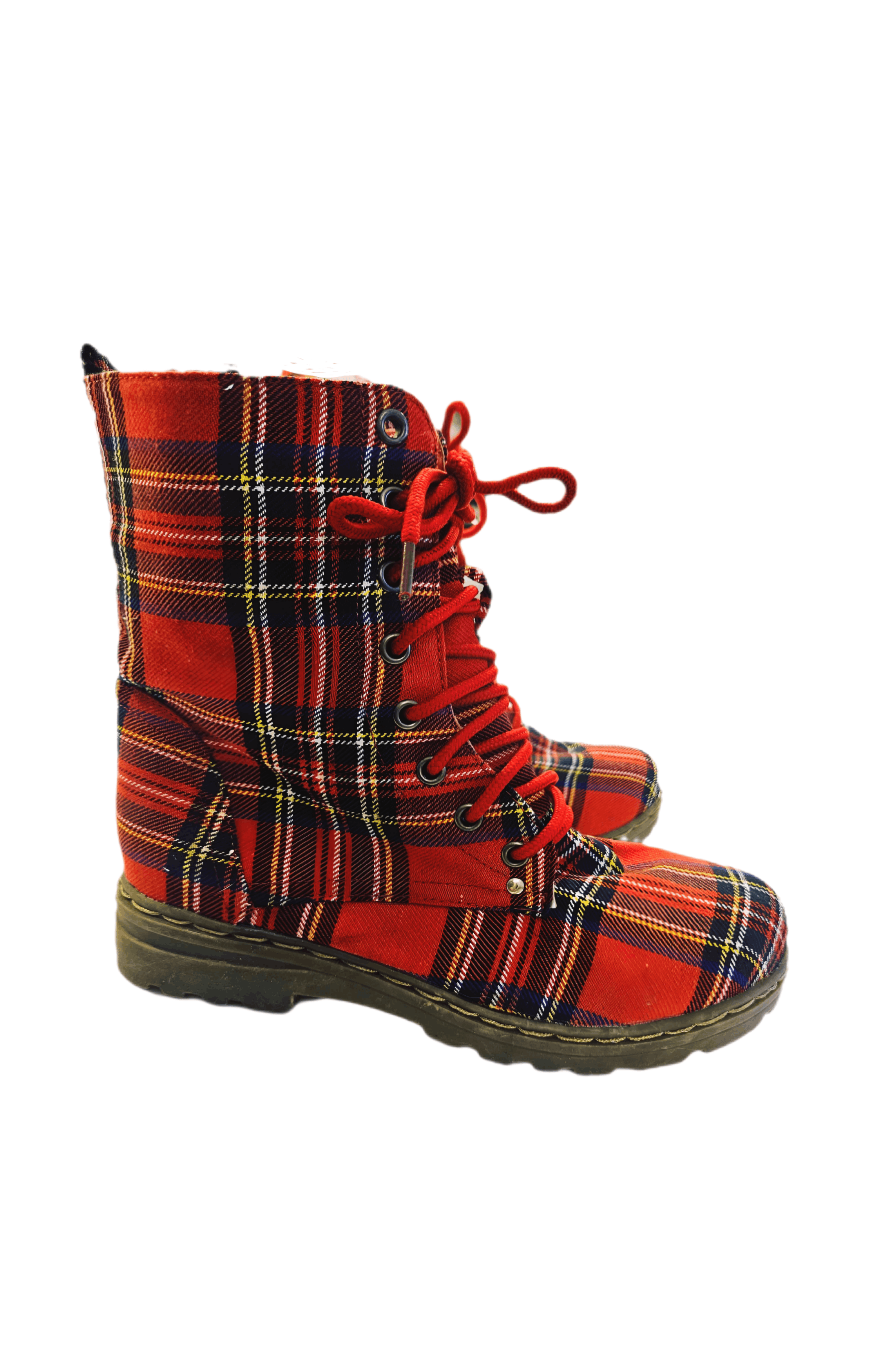 Other Carini Tartan Plaid Punk Boots Women’s US 8 New with Tags Size US 8 / IT 38 - 5 Thumbnail