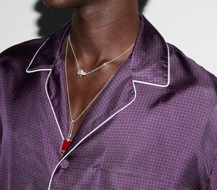 Gucci o1loc1c1125 817080 Printed Panama Silk Shirt in Multicolor Size US S / EU 44-46 / 1 - 3 Thumbnail