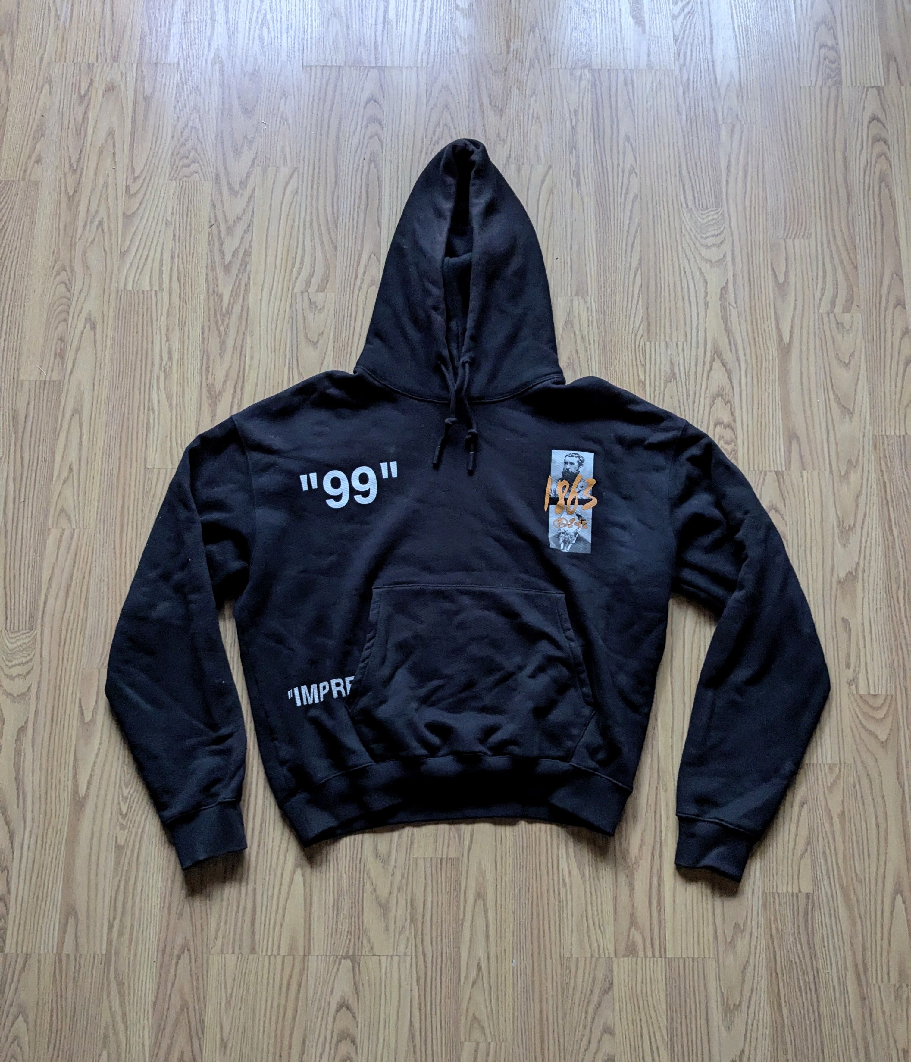 Off-White Off-White Impressionism Hoodie Sweatshirt Black Medium Size US M / EU 48-50 / 2 - 7 Thumbnail