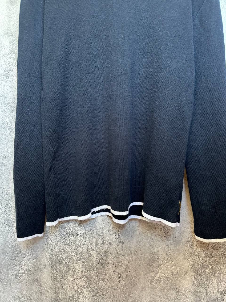 Armani Armani Jeans Vintage Sweater Navy Jumper Stripes Pullover Size US XL / EU 56 / 4 - 8 Thumbnail