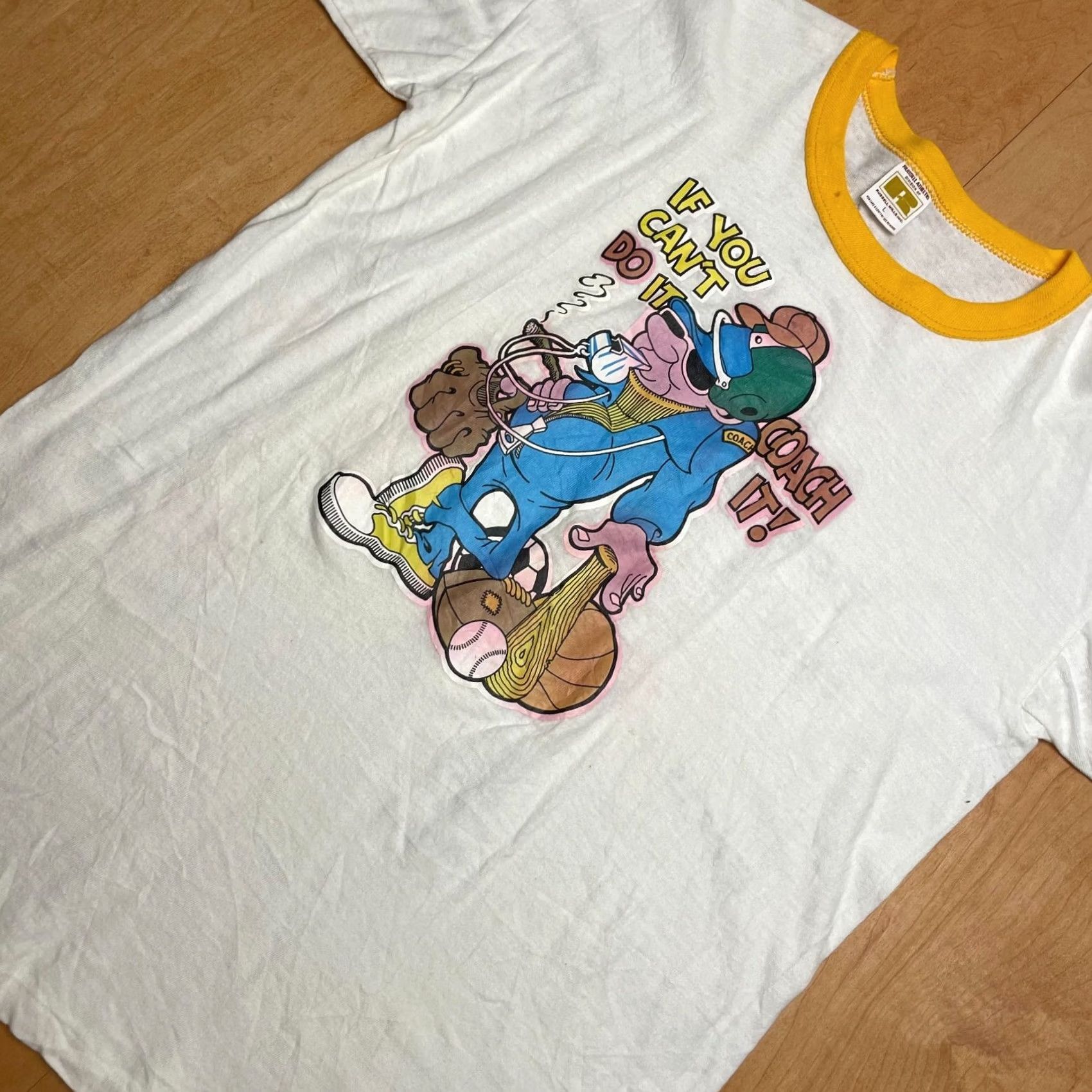 Russell Athletic VINTAGE Russell Athletic Short Sleeve T-Shirt White Crew Neck S Medium? Size US S / EU 44-46 / 1 - 3 Thumbnail