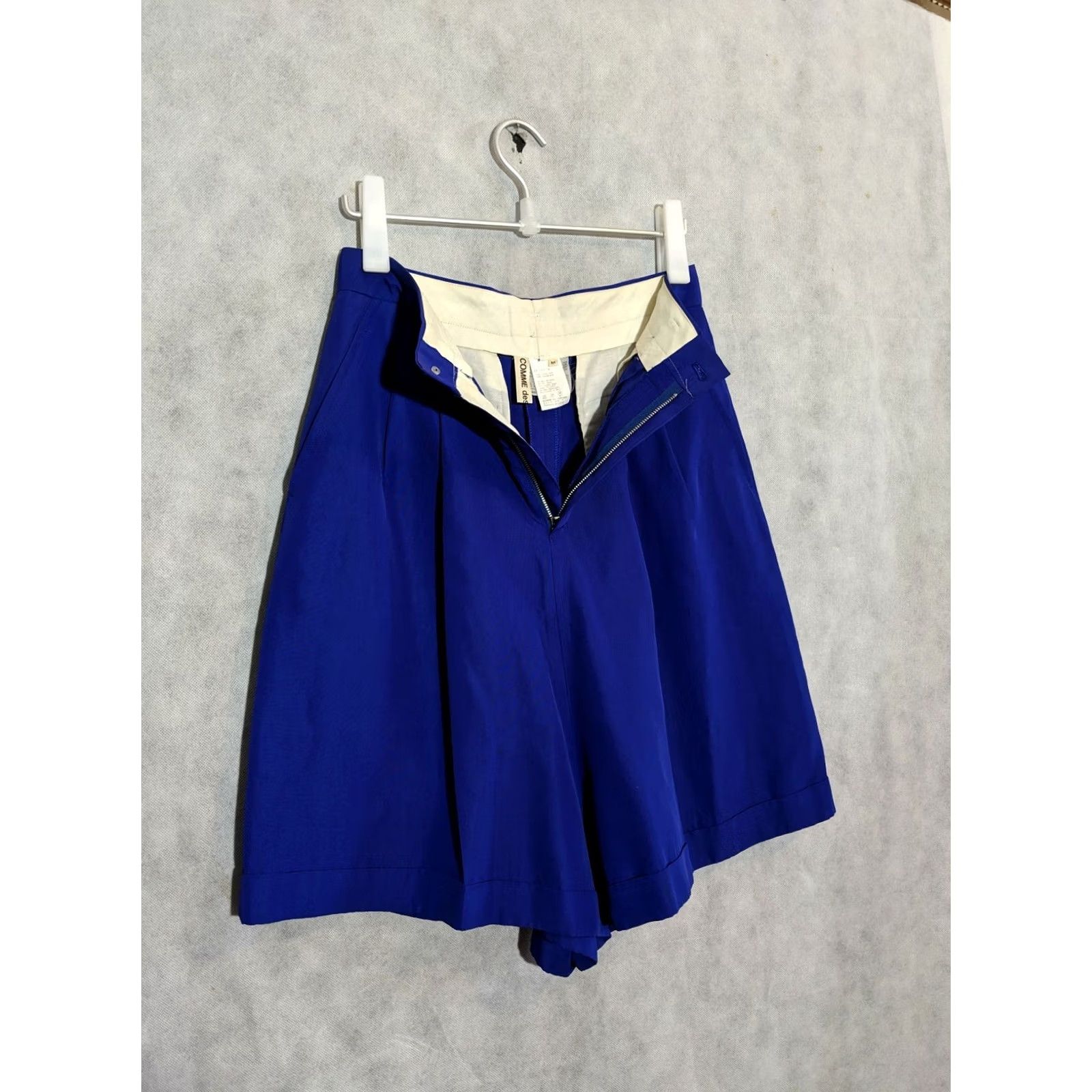 Comme des Garcons Girl VINTAGE Comme des Garcons 1989 Purple Pleated Wide Leg Shorts M Women Japan Size 32" / US 10 / IT 46 - 4 Thumbnail