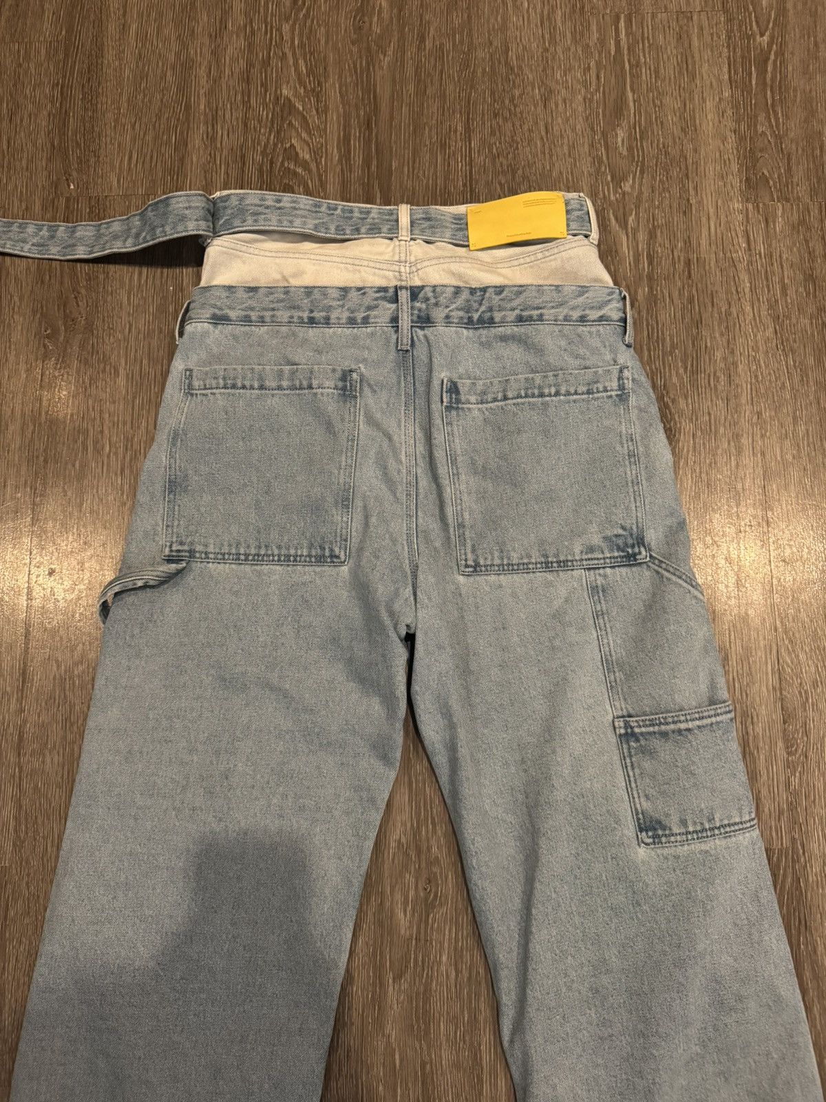 Off-White Off White Double Waist Double Knee Baggy Denim Jeans 30 Size US 30 / EU 46 - 6 Thumbnail