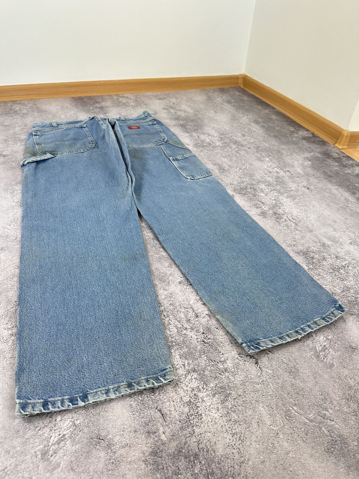 Dickies Vintage Dickies Light Blue Carpenter Baggy USA Work Pants Size US 34 / EU 50 - 3 Thumbnail