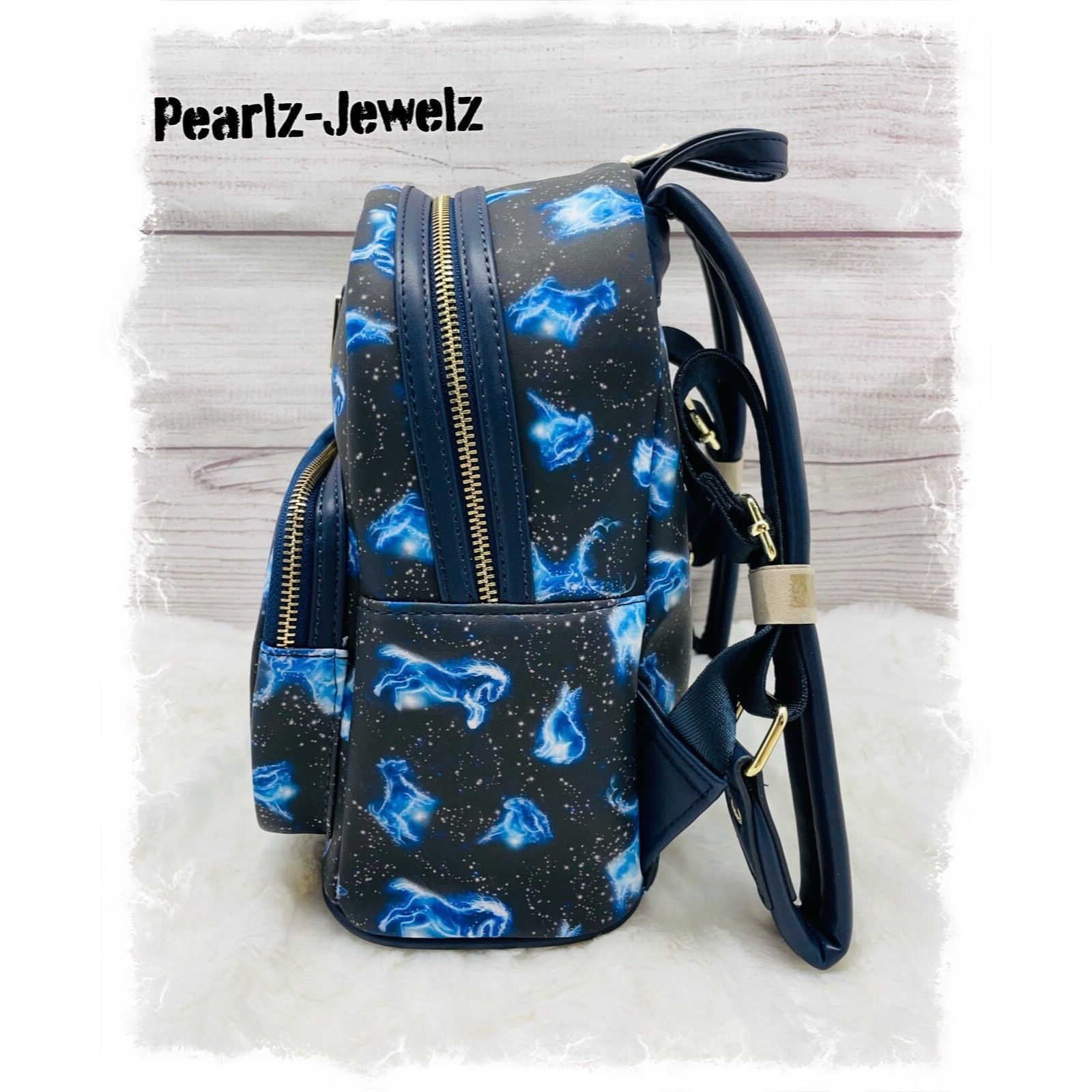 Disney Loungefly Harry Potter Patronus Horse Allover Print AOP Mini Size ONE SIZE - 3 Thumbnail