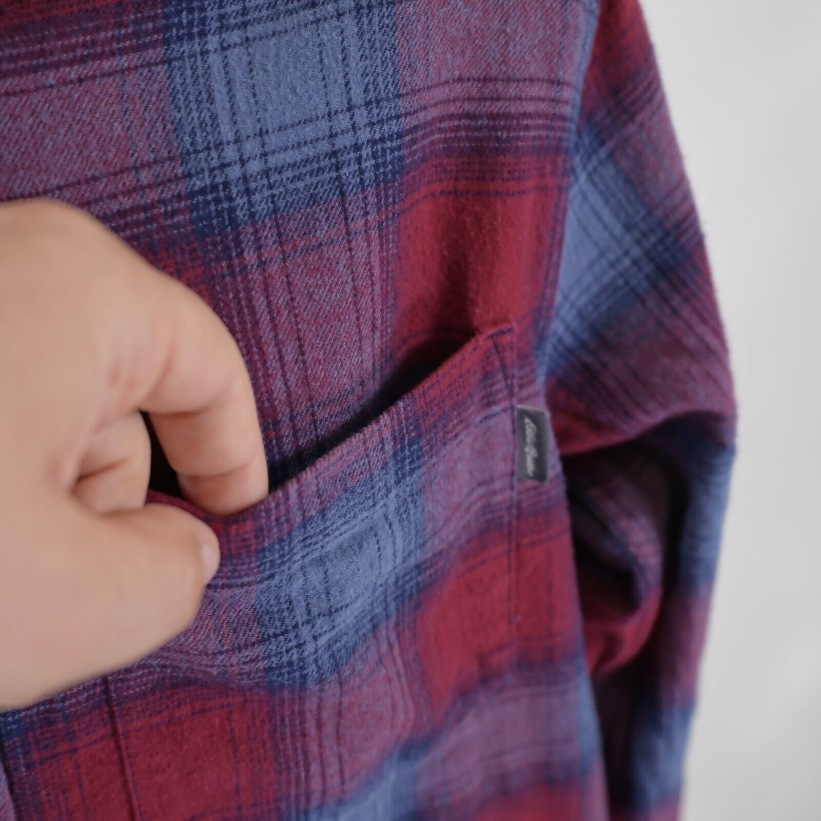 Eddie Bauer Eddie Bauer Flannel Medium Cotton Blue Red Plaid Pocket Coll Size US M / EU 48-50 / 2 - 4 Thumbnail