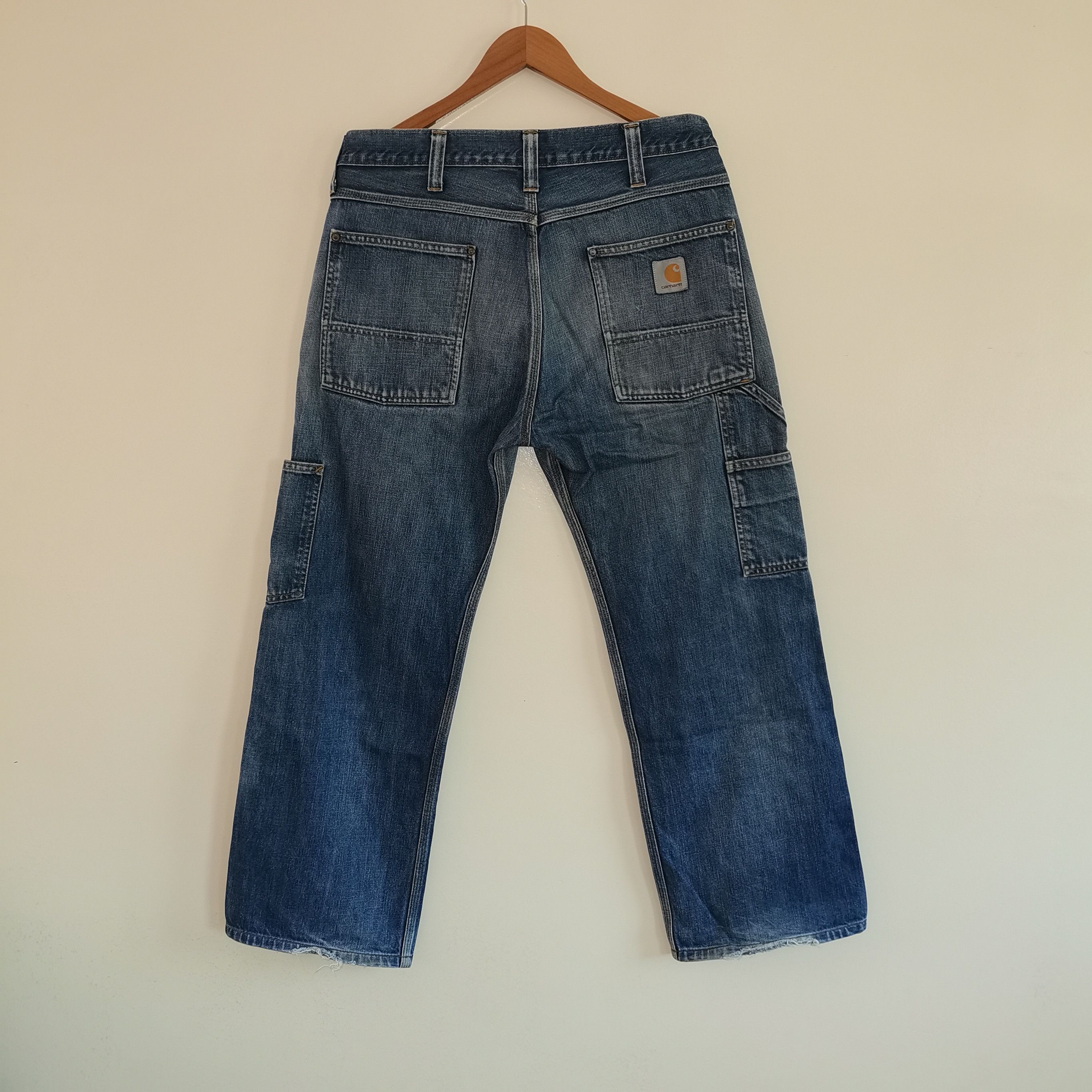 Carhartt × Vintage Pant carhartt vintage 90s double knee jeans Size US 34 / EU 50 - 1 Thumbnail
