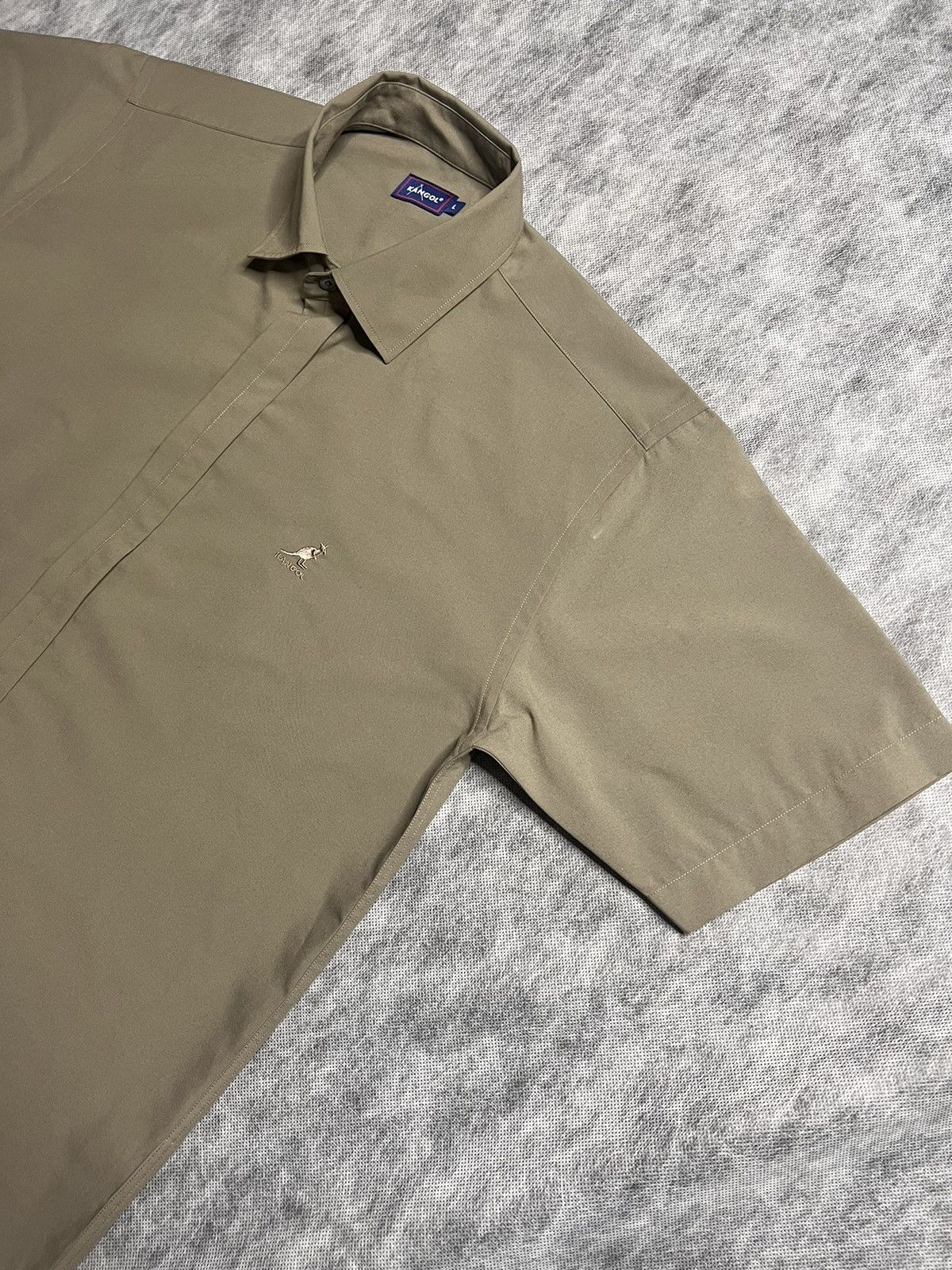 Kangol Vintage Kangol Short Sleeve Button Up Shirt Size US L / EU 52-54 / 3 - 2 Thumbnail