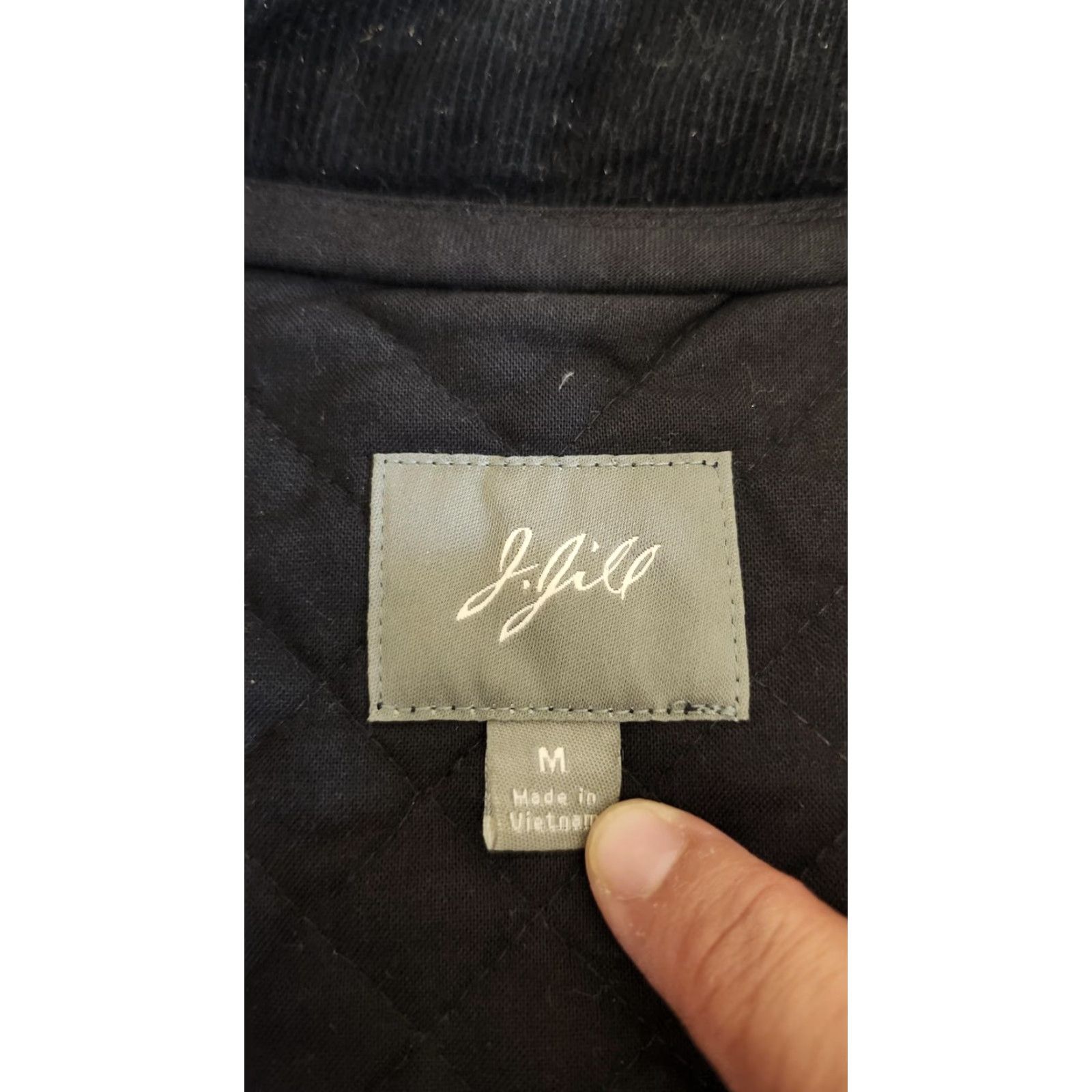 J. Jill J. Jill Vest Womens Medium Black Quilted Zip Front Puffer Jacket Layering Size M / US 6-8 / IT 42-44 - 5 Thumbnail
