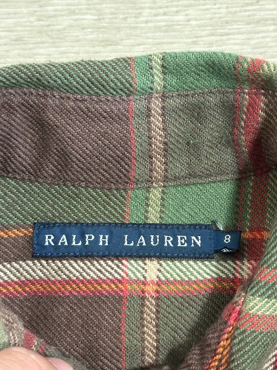 Polo Ralph Lauren Ralph Lauren Flannel Plaid Shirt Tartan Corduroy Elbow 8 Size US XS / EU 42 / 0 - 9 Thumbnail