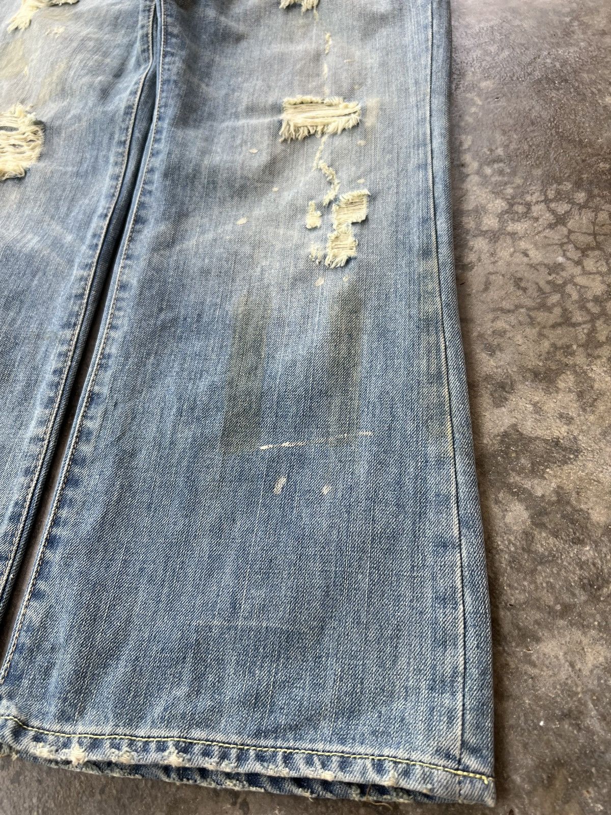 Abercrombie & Fitch × If Six Was Nine × Japanese Brand 💥Flare💥Vintage Abercrombie & Fitch Distress Jean Size US 31 - 4 Thumbnail