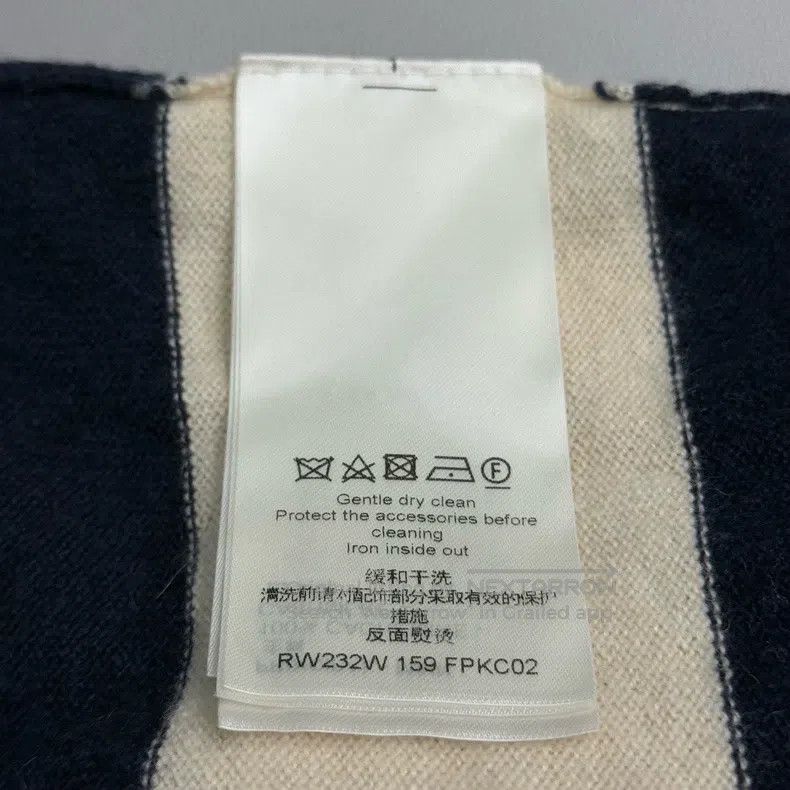 Louis Vuitton Louis Vuitton Beige Blue Wide Stripe Cashmere Gold Button Size US S / EU 44-46 / 1 - 6 Thumbnail