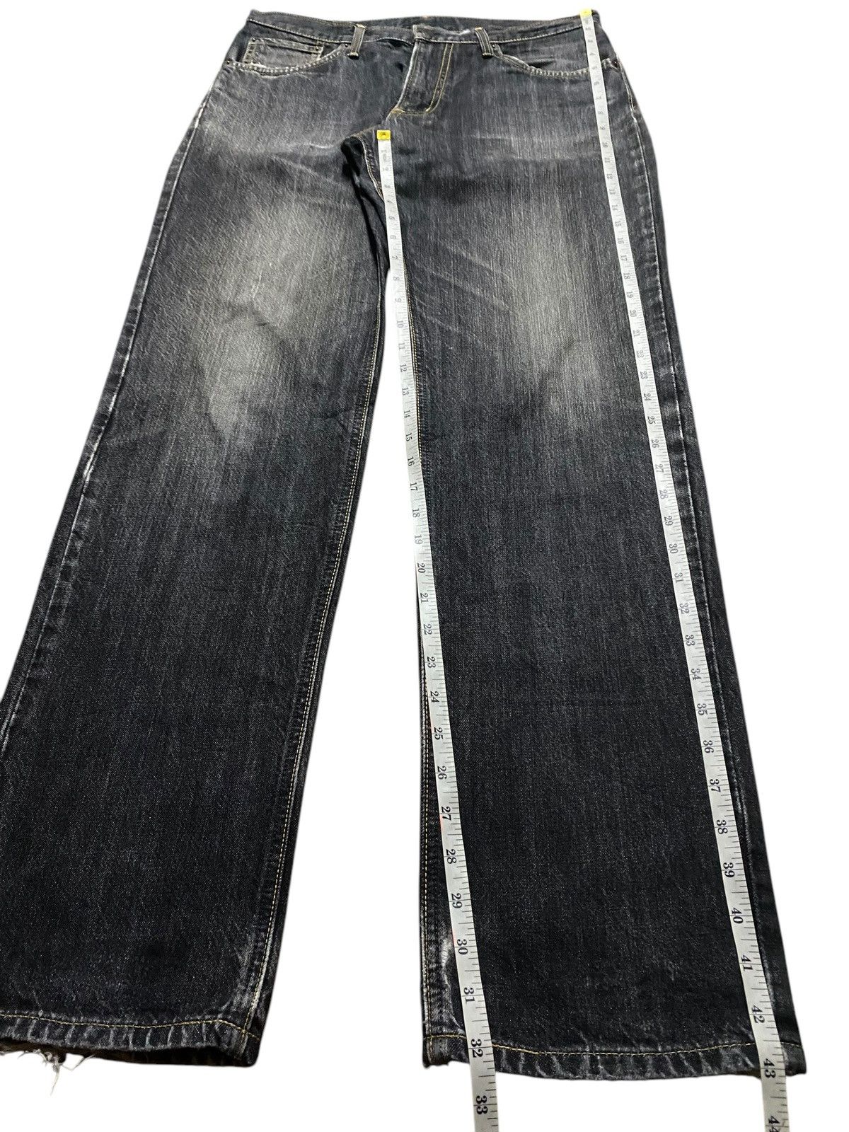 Edwin Vintage Edwin Black Jeans Japan 404 Loose Size US 33 - 13 Thumbnail