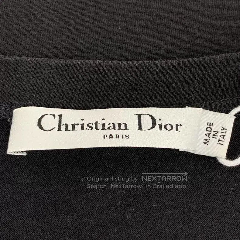 Dior Dior Black logo letter print cotton round-neck short-sleev Size L / US 10 / IT 46 - 5 Thumbnail