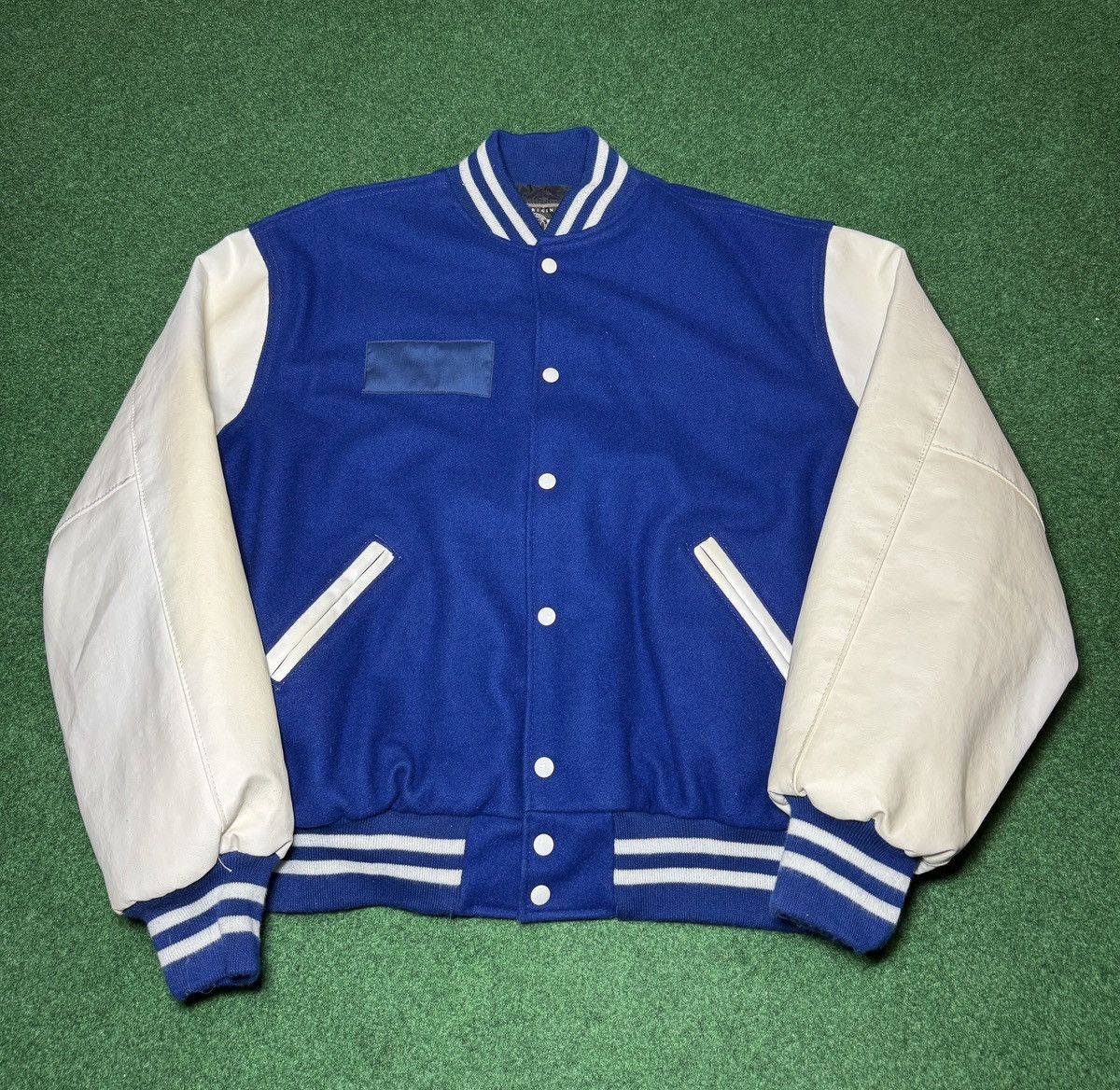 Holloway × Vintage Vintage 90s Fort Levouf Football Blank L/XL Varisty Jacket Size US L / EU 52-54 / 3 - 1 Thumbnail