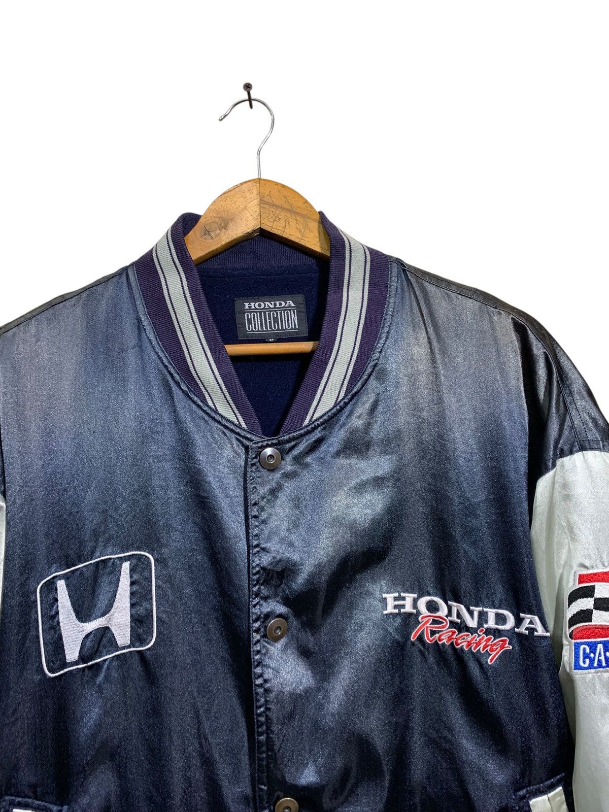 Honda 🔥VTG HONDA RACING RAYON SUKAJAN JACKETS Size US L / EU 52-54 / 3 - 4 Thumbnail