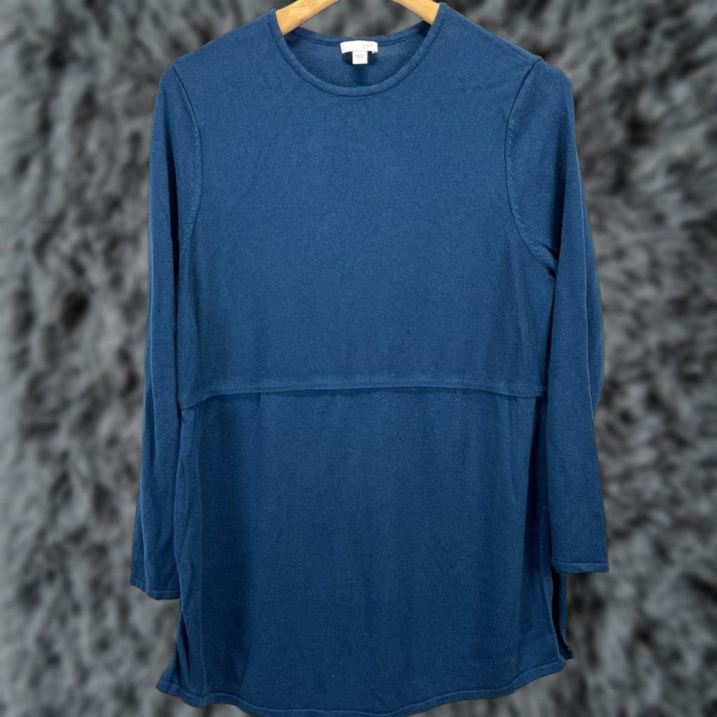 J. Jill J. Jill Knit Tunic Shirt Sweater Sz L GUC Side Slits Teal Color Tunic Knit Women L Sz Regular GUC Side Slits Shirt Sweater J. Jill Knit Size L / US 10 / IT 46 - 1 Thumbnail