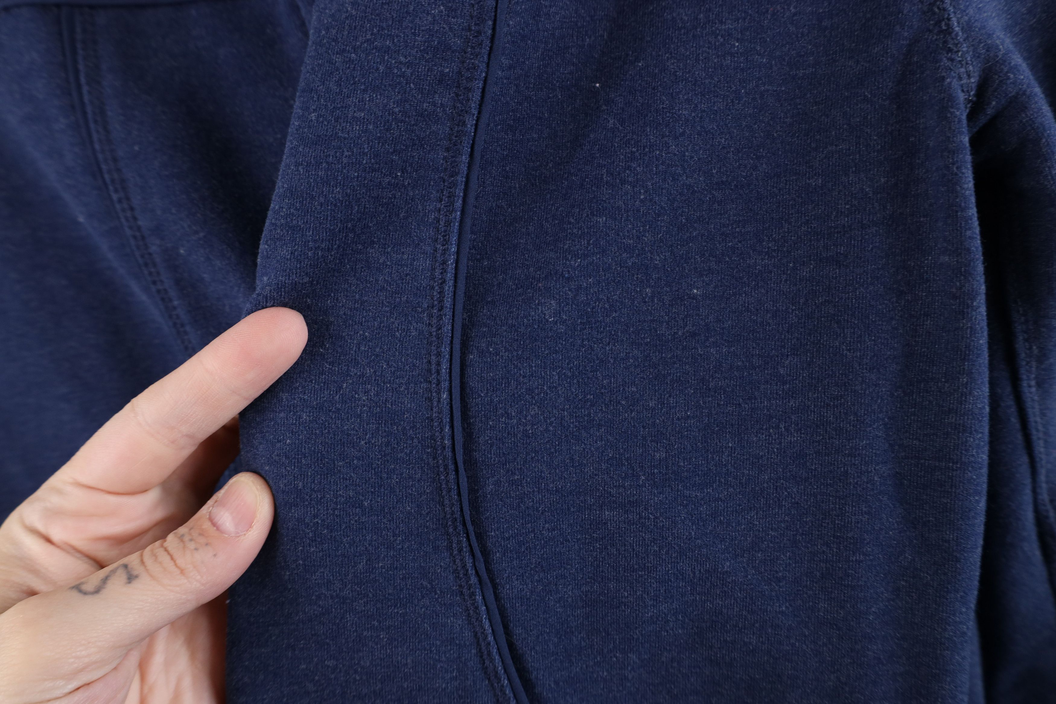 Lululemon × Vintage Lululemon Terry Full Zip Hoodie Sweatshirt Heather Blue Size US S / EU 44-46 / 1 - 4 Thumbnail