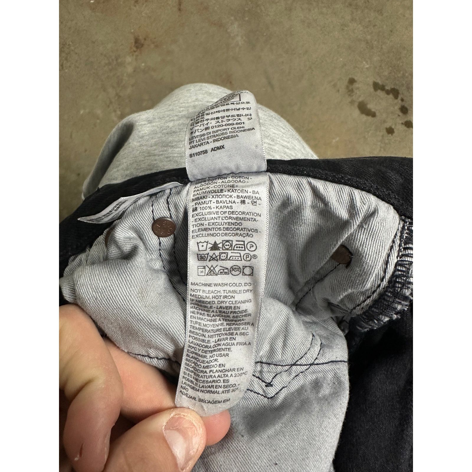 DENIM TEARS Denim Tears Jeans Offset Black Used 34 Size US 34 / EU 50 - 4 Thumbnail