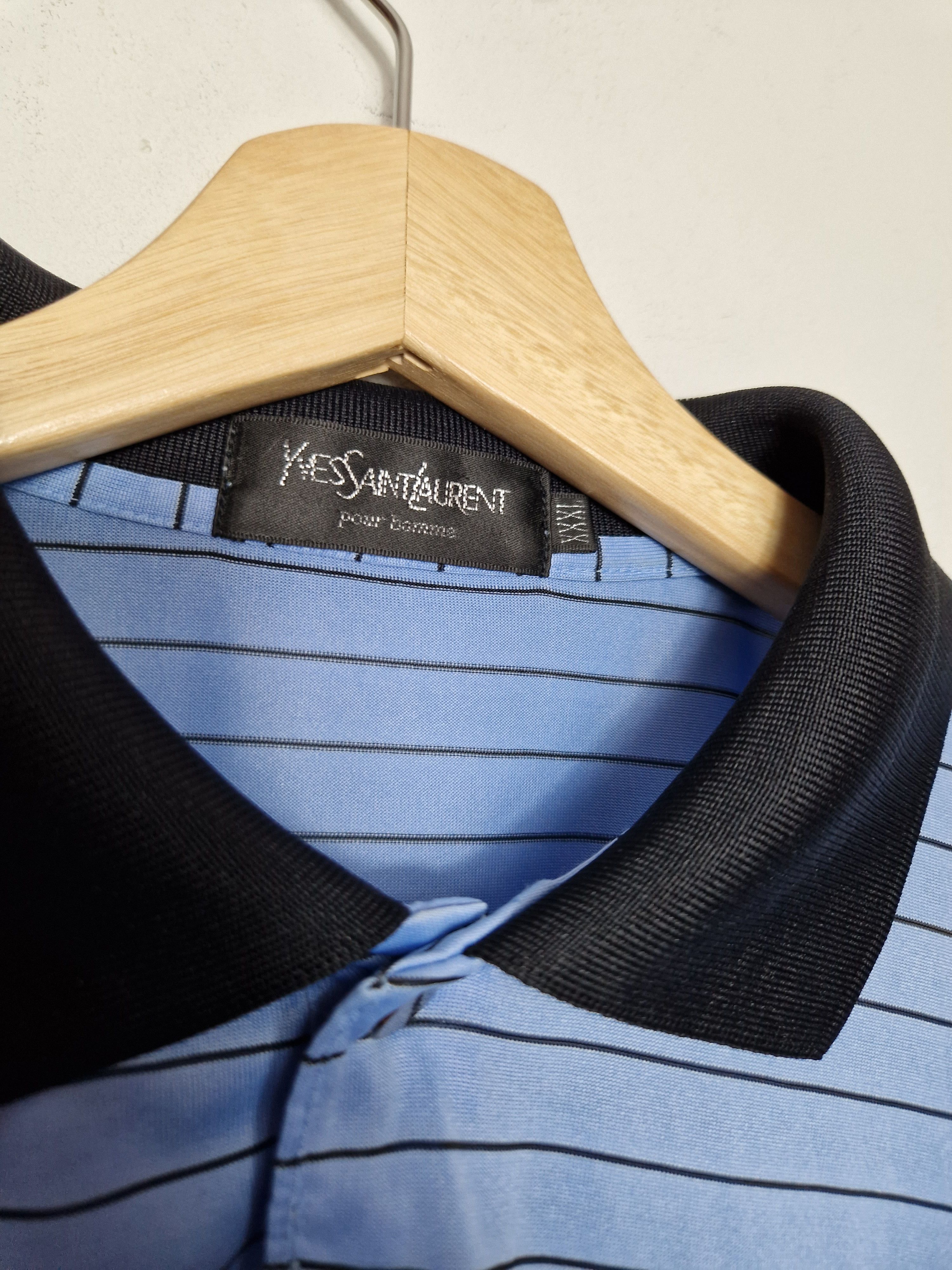 Yves Saint Laurent Yves Saint Laurent 100% silk polo tee Size US XL / EU 56 / 4 - 5 Thumbnail