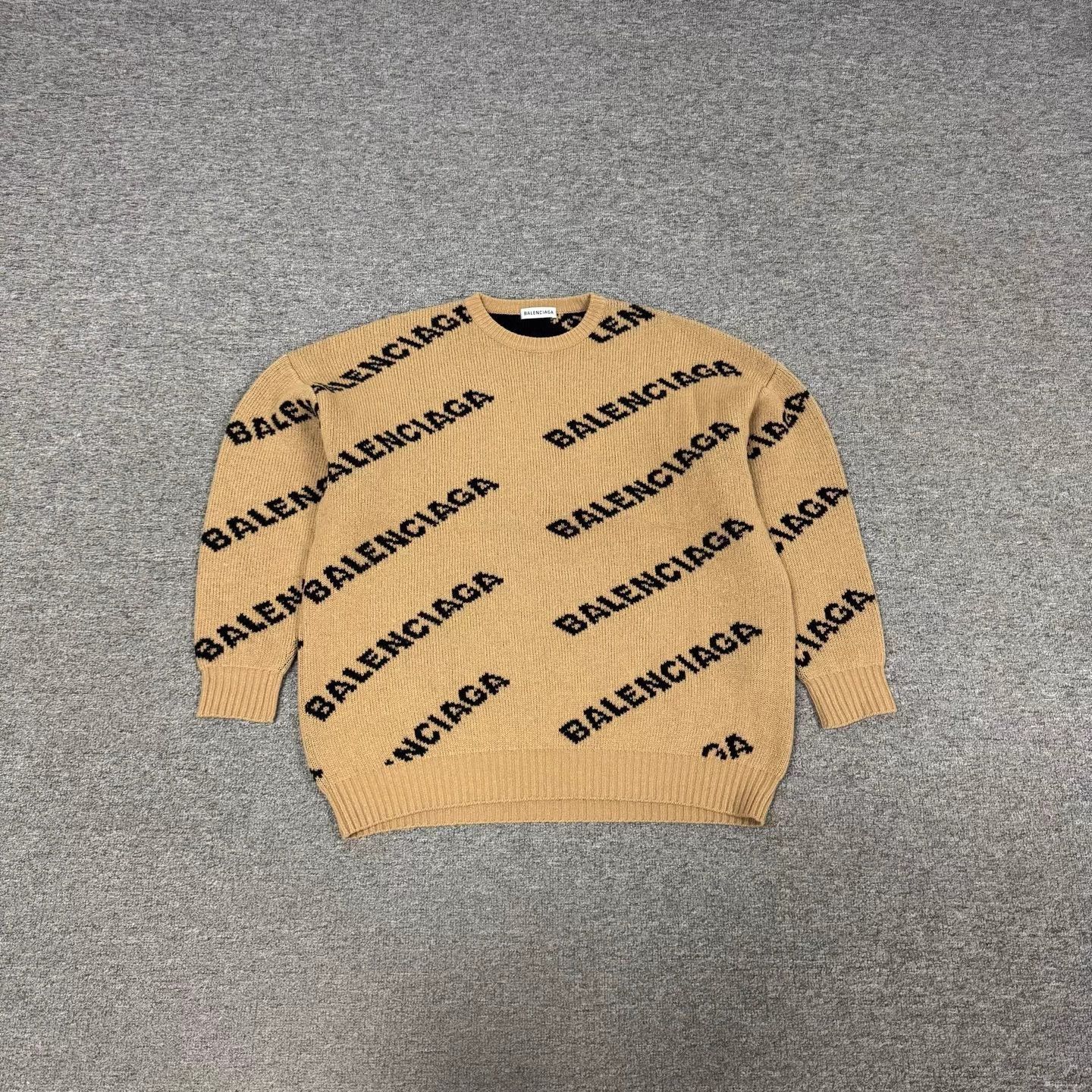 Balenciaga Balenciaga Allover Print Wool Sweater XS 99 New Size US XS / EU 42 / 0 - 1 Thumbnail