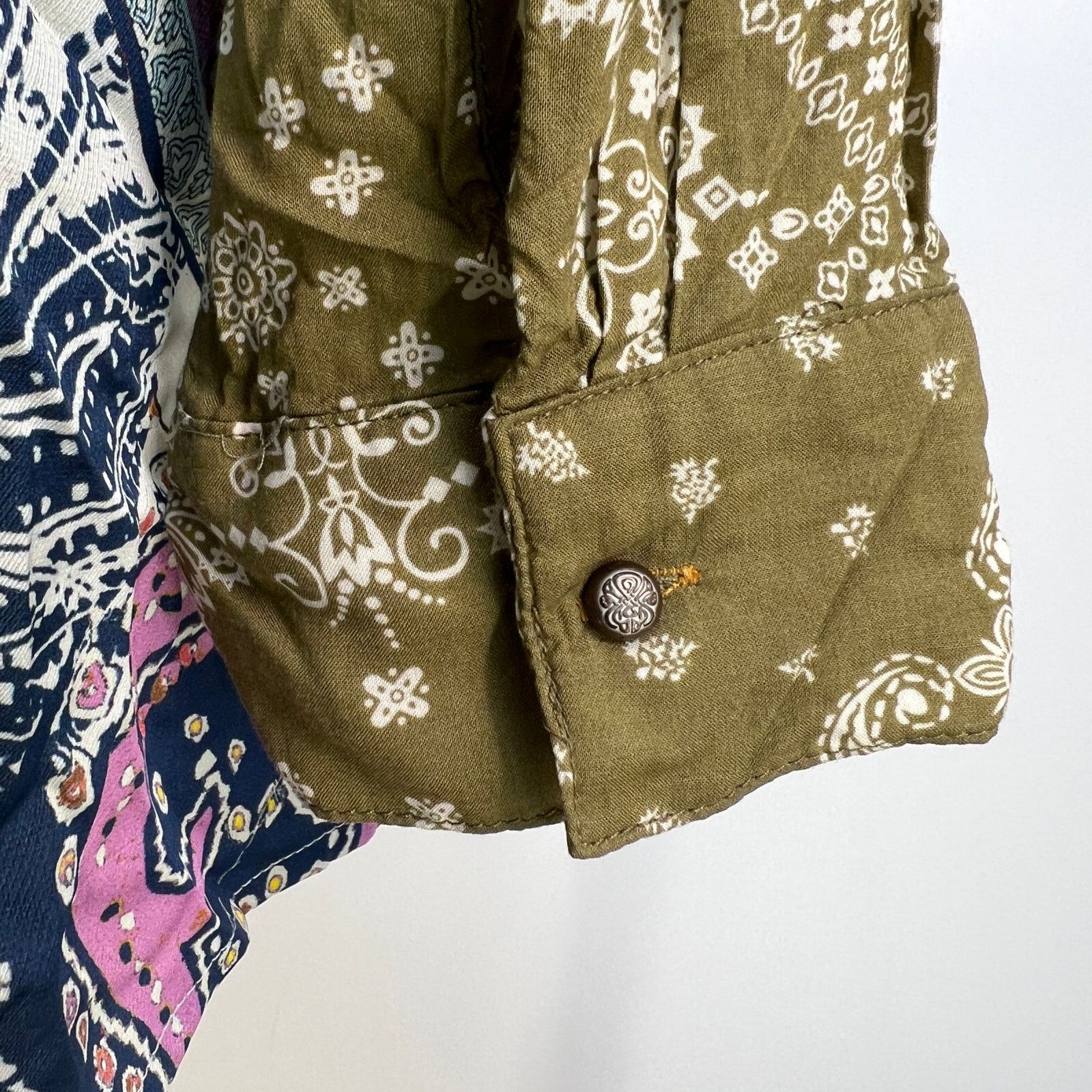 Anthropologie × Other Aratta Silent Journey Button Down Shirt Size M / US 6-8 / IT 42-44 - 8 Thumbnail
