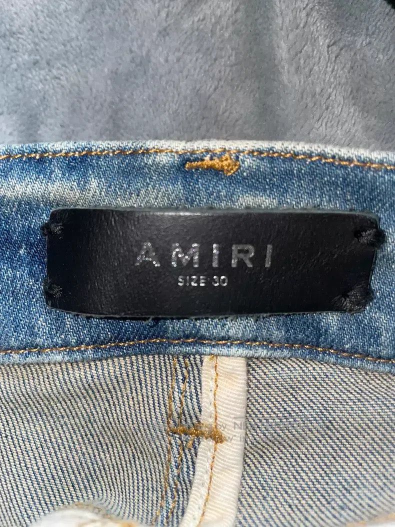 Amiri Amiri Yellow mud water-washed vintage cat whisker denim pa Size US 30 / EU 46 - 8 Thumbnail