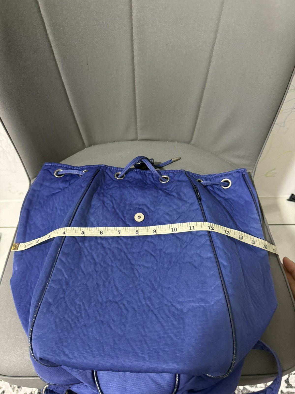Issey Miyake × Japanese Brand × Vintage RARE Vintage Issey Miyake Japanese Brand Blue Large Backpack Size ONE SIZE - 18 Thumbnail